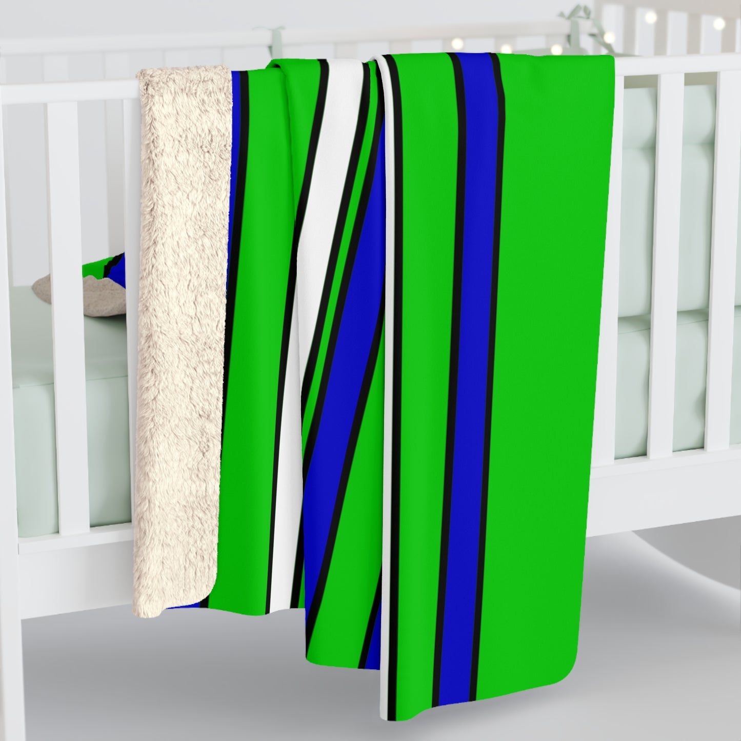 Sierra Leone Retro Stripes Blanket Throw