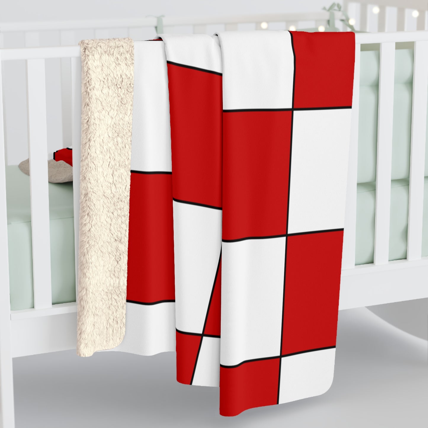 Northern Ireland Retro Check Blanket Throw