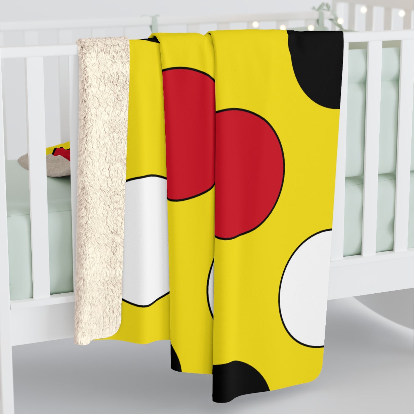 Brunei Darussalam Retro Polka Dots Blanket Throw