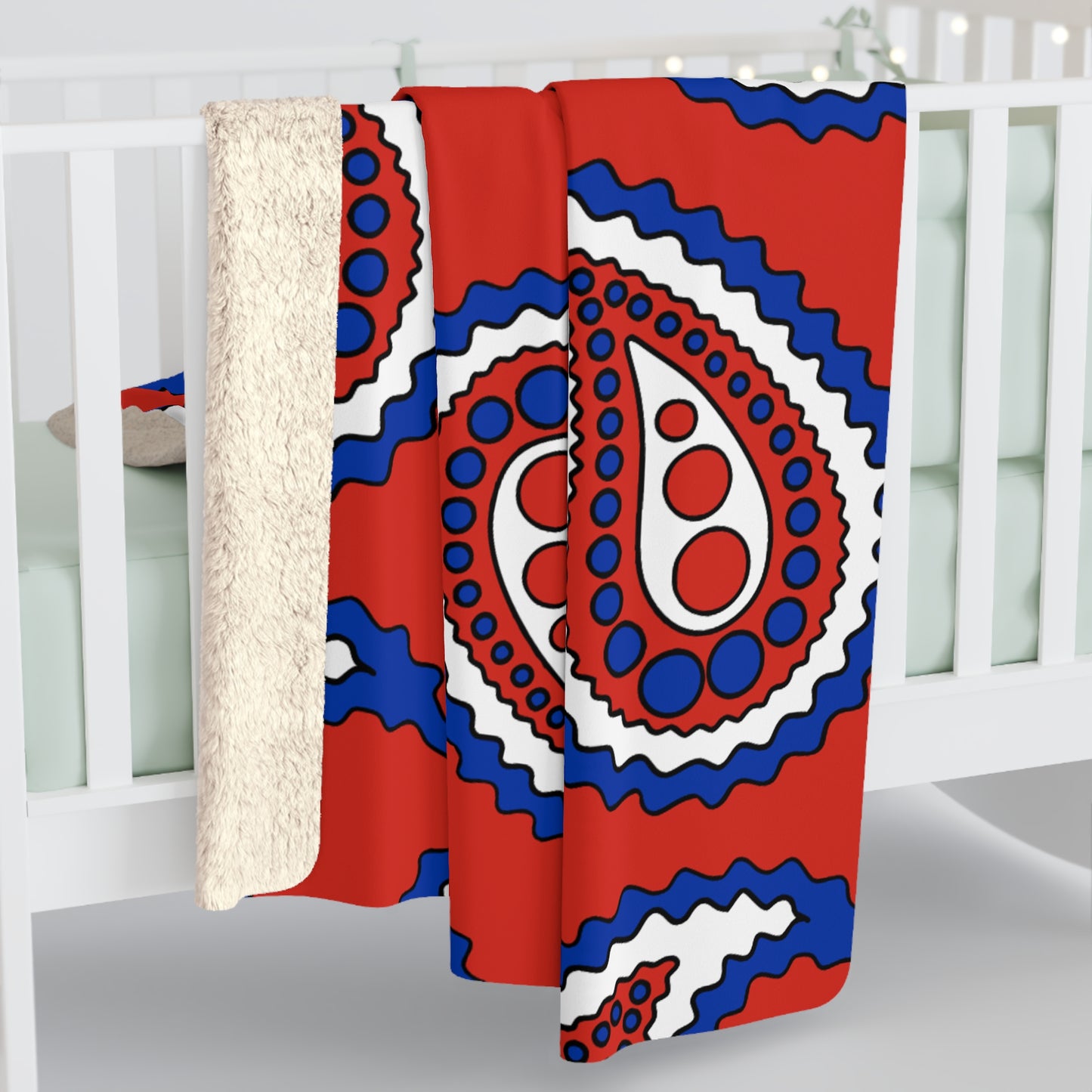 Paraguay Retro Paisley Blanket Throw