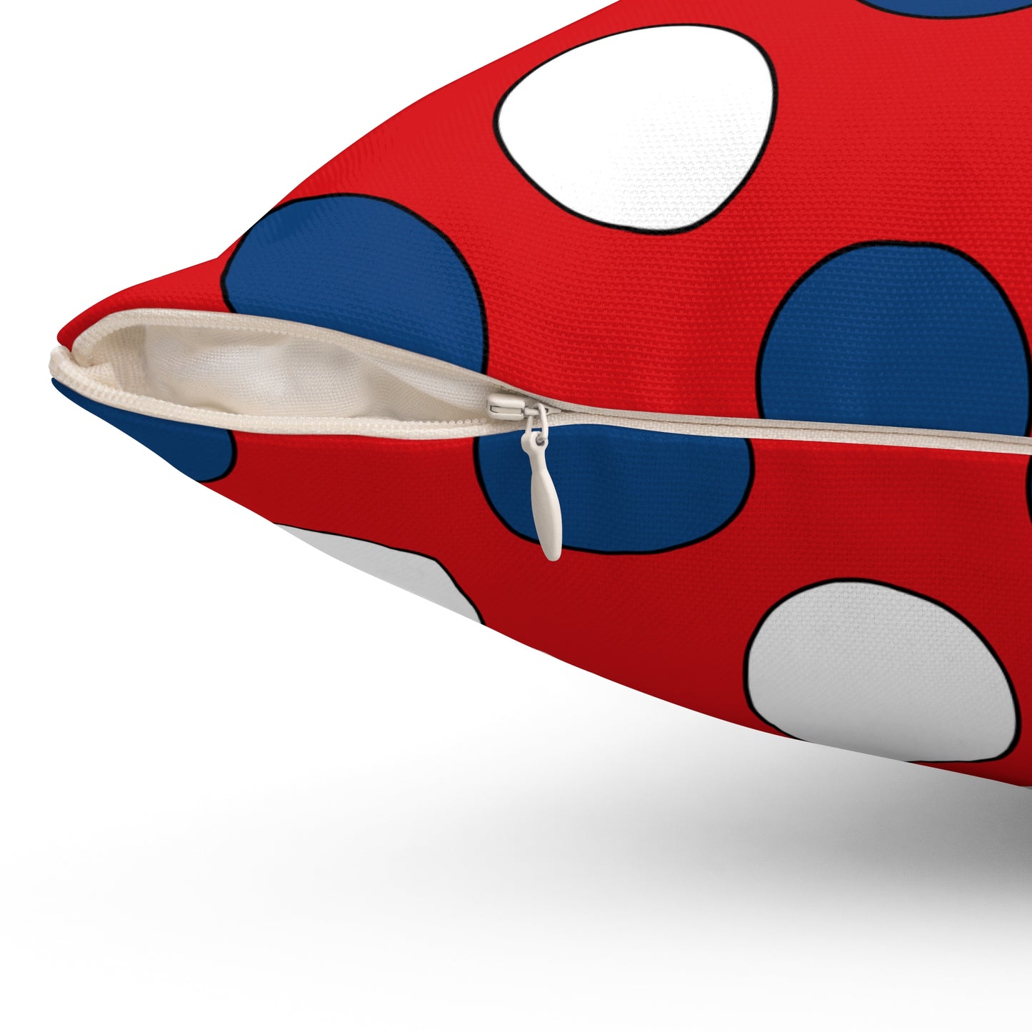 Czechia Retro Polka Dots Cushion Pillow