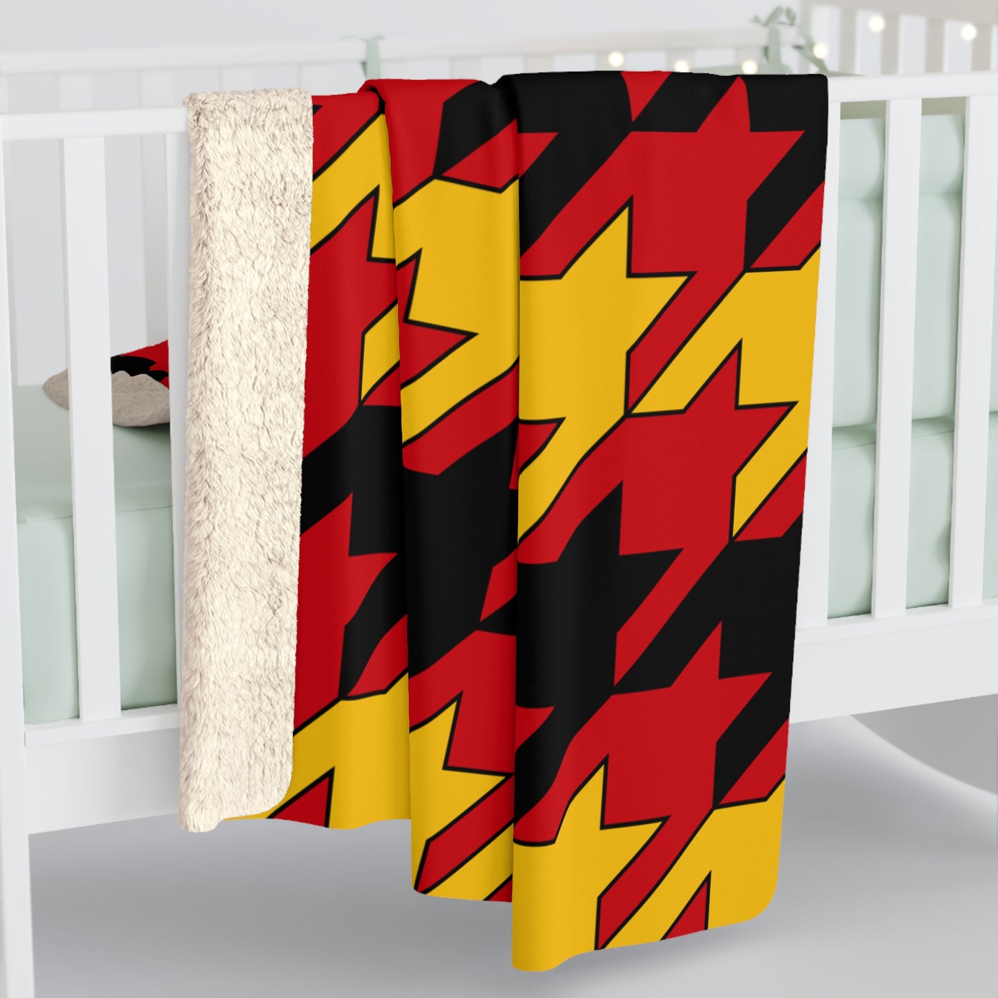 Timor Leste Retro Houndstooth Blanket Throw