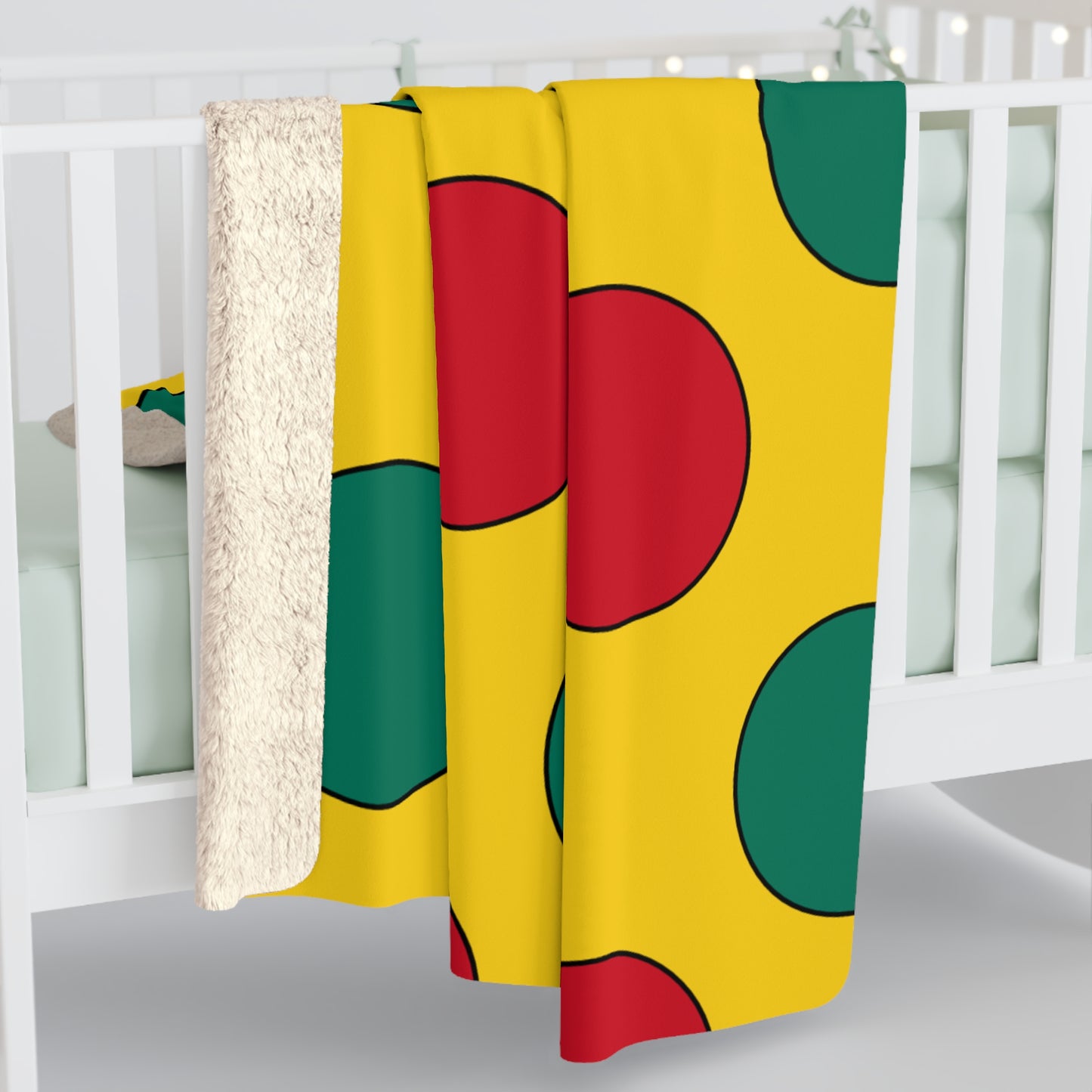 Cameroon Retro Polka Dots Blanket Throw