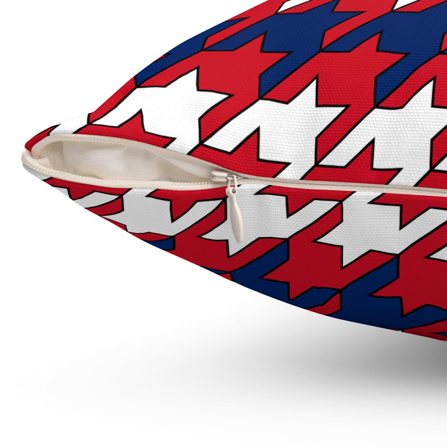 Lao Peoples Democratic Republic Retro Houndstooth Cushion Pillow