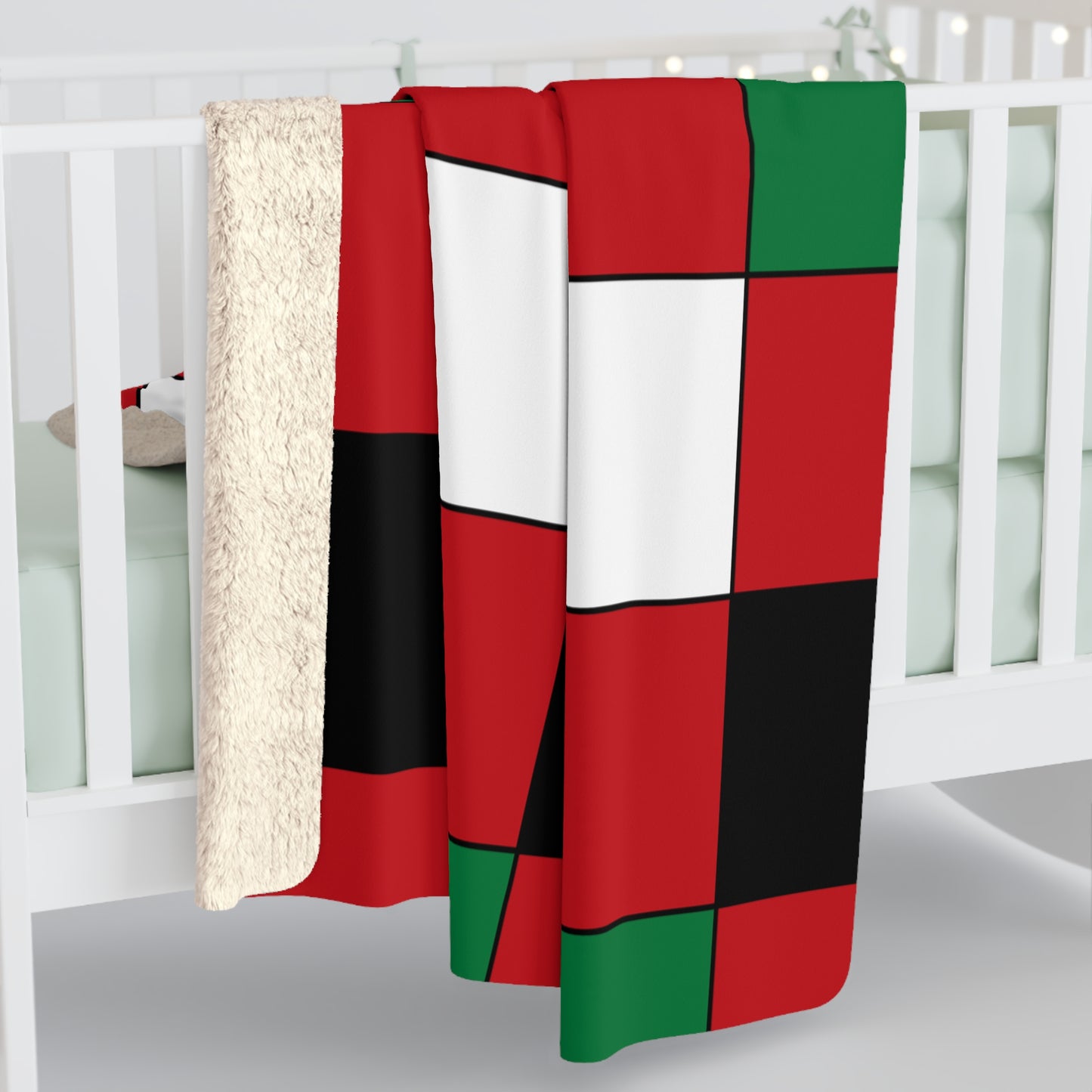 Western Sahara Retro Check Blanket Throw