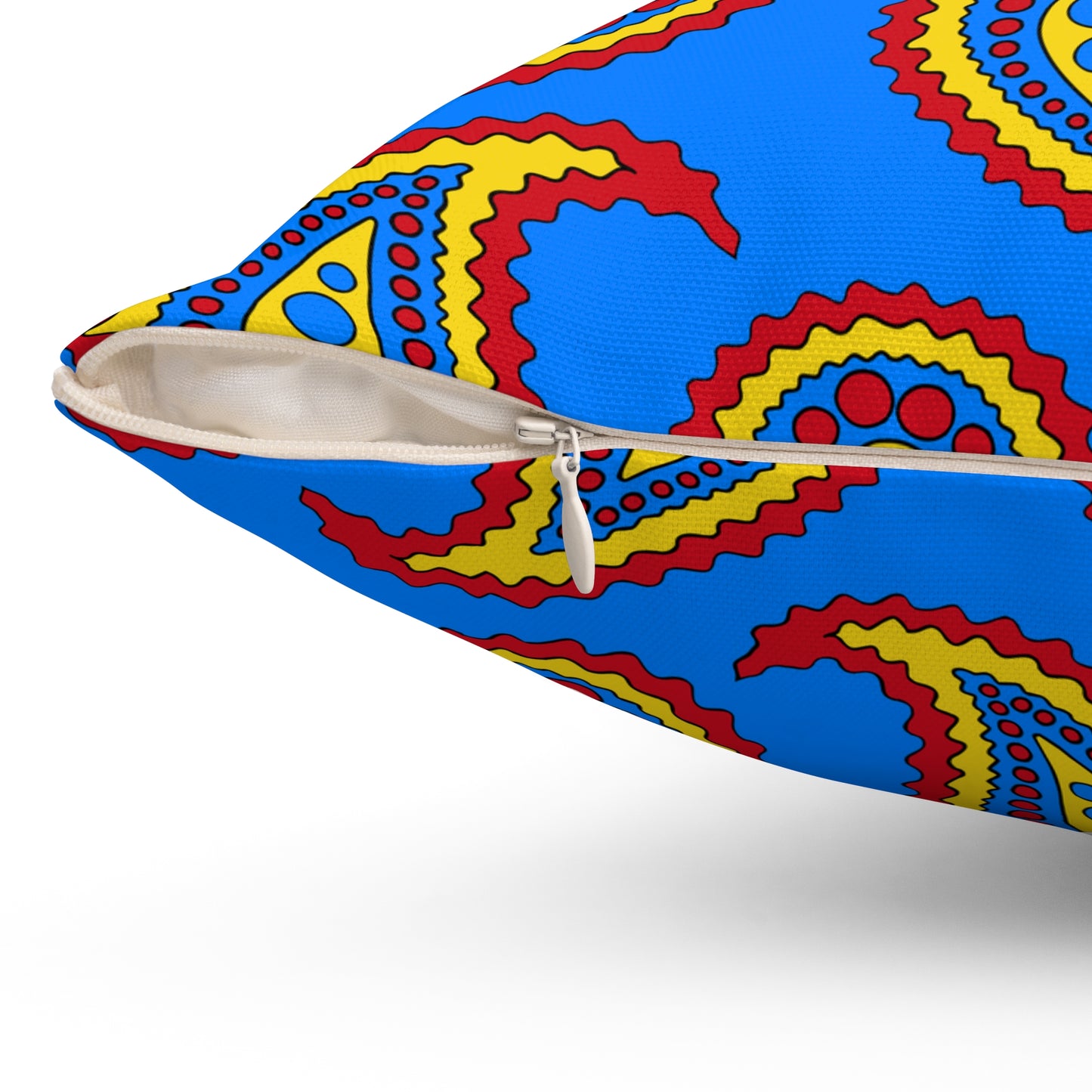 Democratic Republic of the Congo Retro Paisley Cushion Pillow