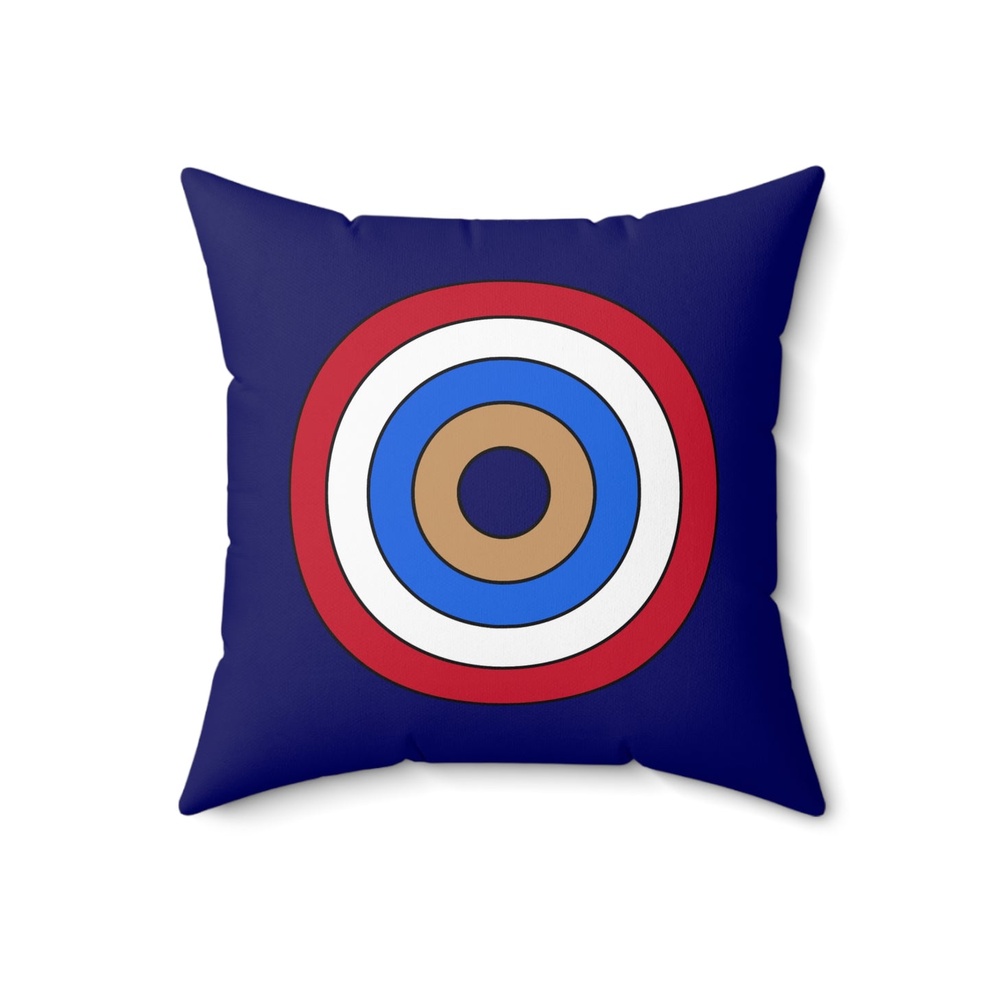Tristan Da Cunha Retro Target Cushion Pillow