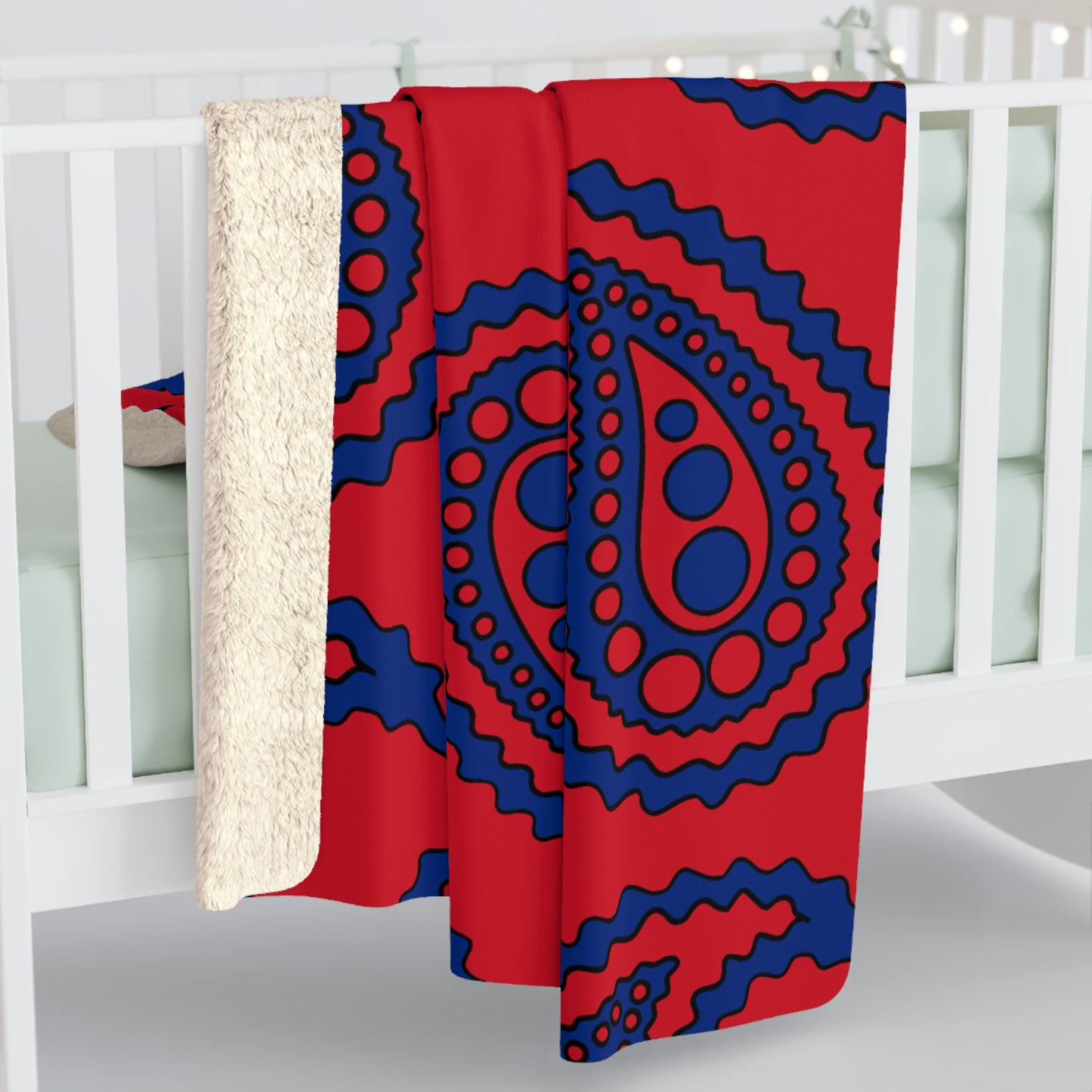 Liechtenstein Retro Paisley Blanket Throw