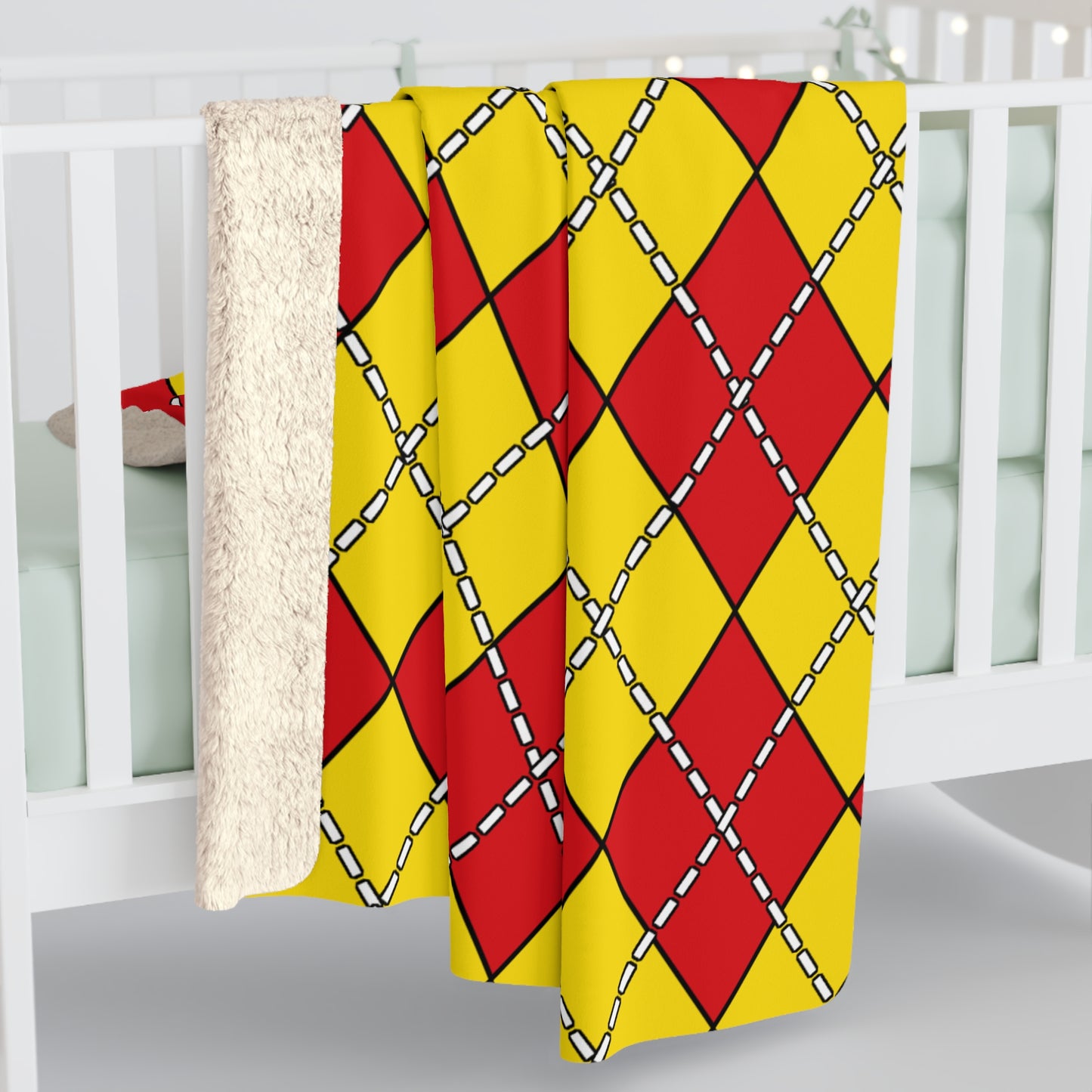 Catalonia Retro Argyle Blanket Throw