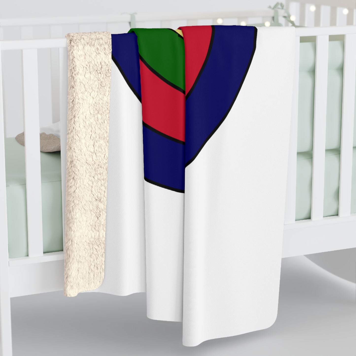 British Indian Ocean Territory Retro Target Blanket Throw