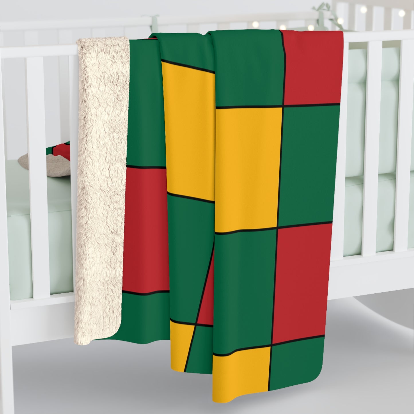Lithuania Retro Check Blanket Throw
