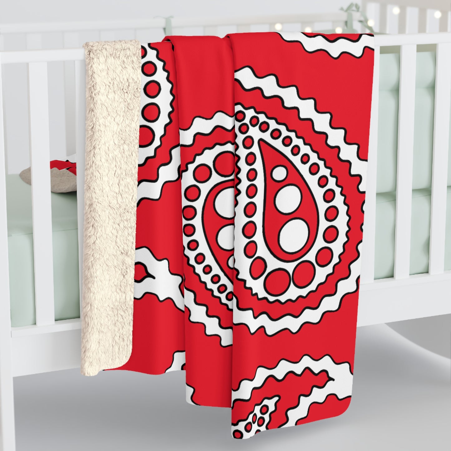 Hong Kong Retro Paisley Blanket Throw
