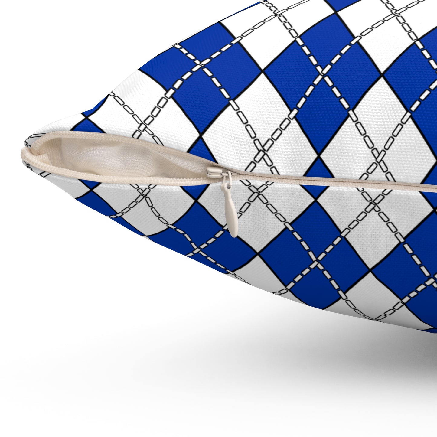 Uruguay Retro Argyle Cushion Pillow