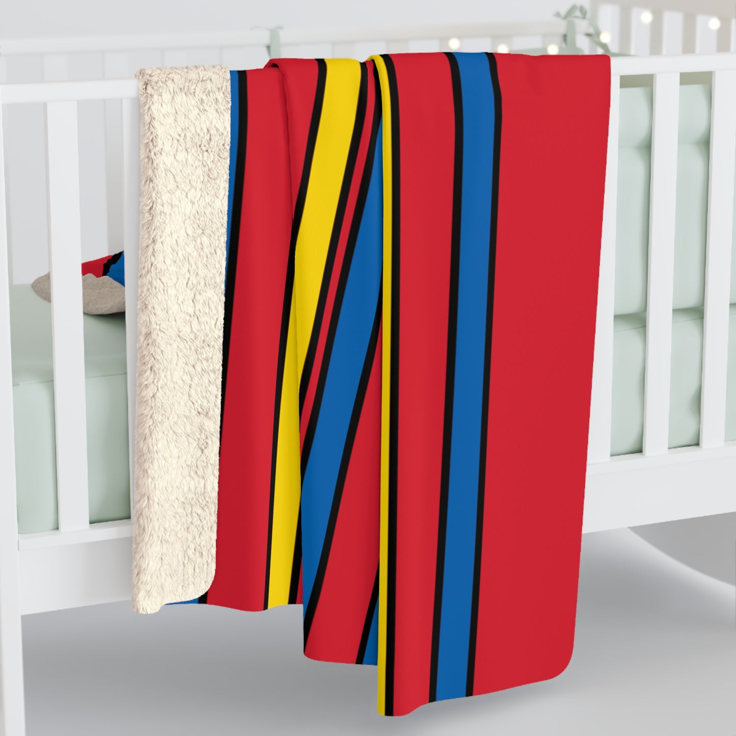 Mongolia Retro Stripes Blanket Throw