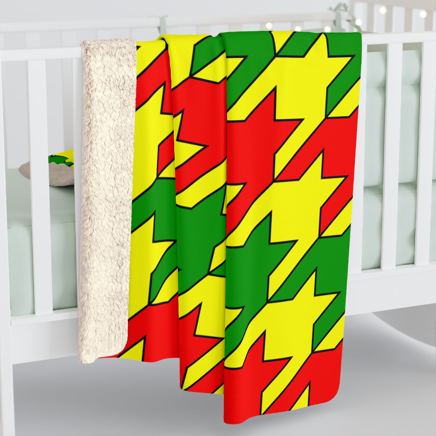 Mali Retro Houndstooth Blanket Throw