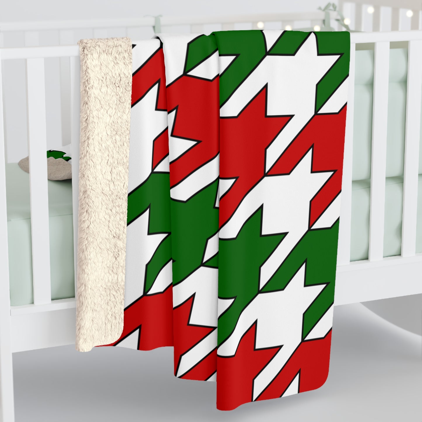 Tajikistan Retro Houndstooth Blanket Throw
