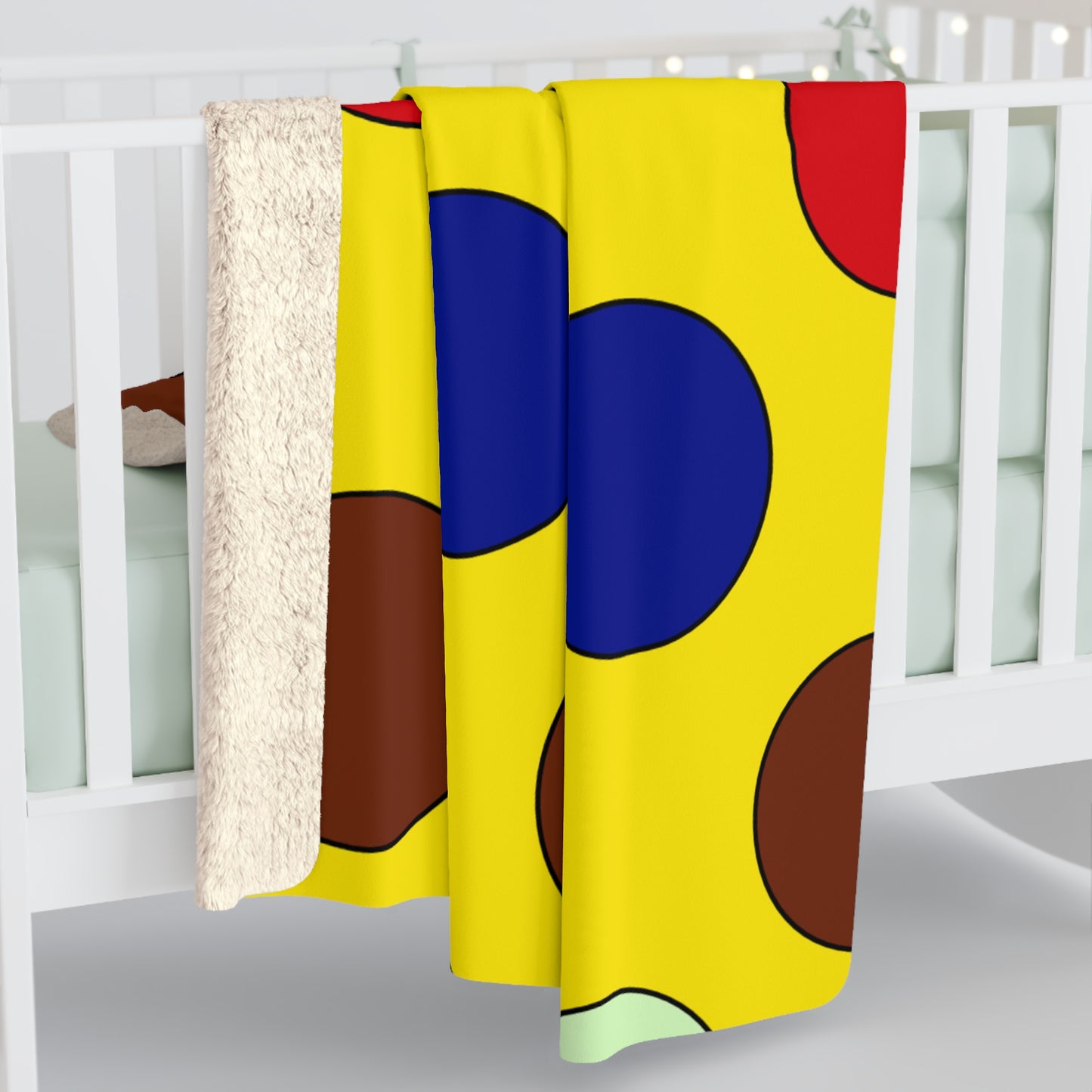 Ecuador Retro Polka Dots Blanket Throw