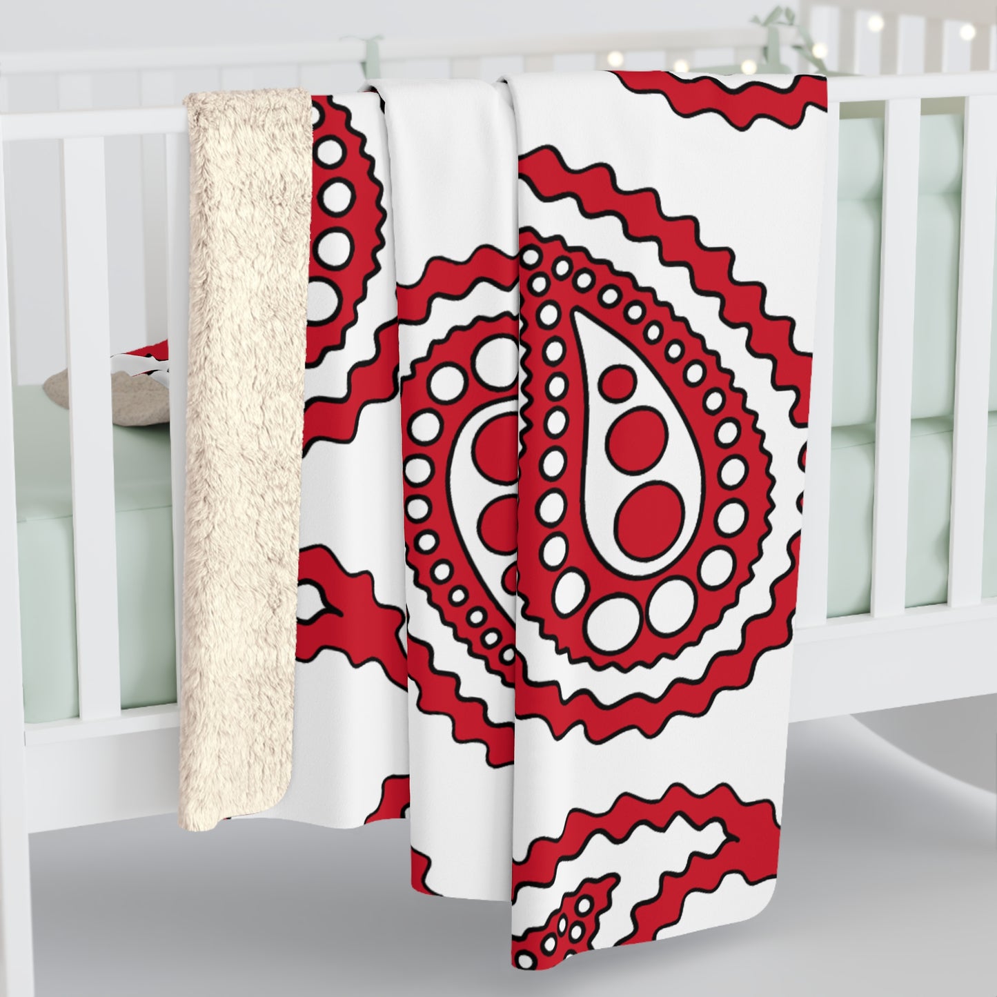 Jersey Retro Paisley Blanket Throw