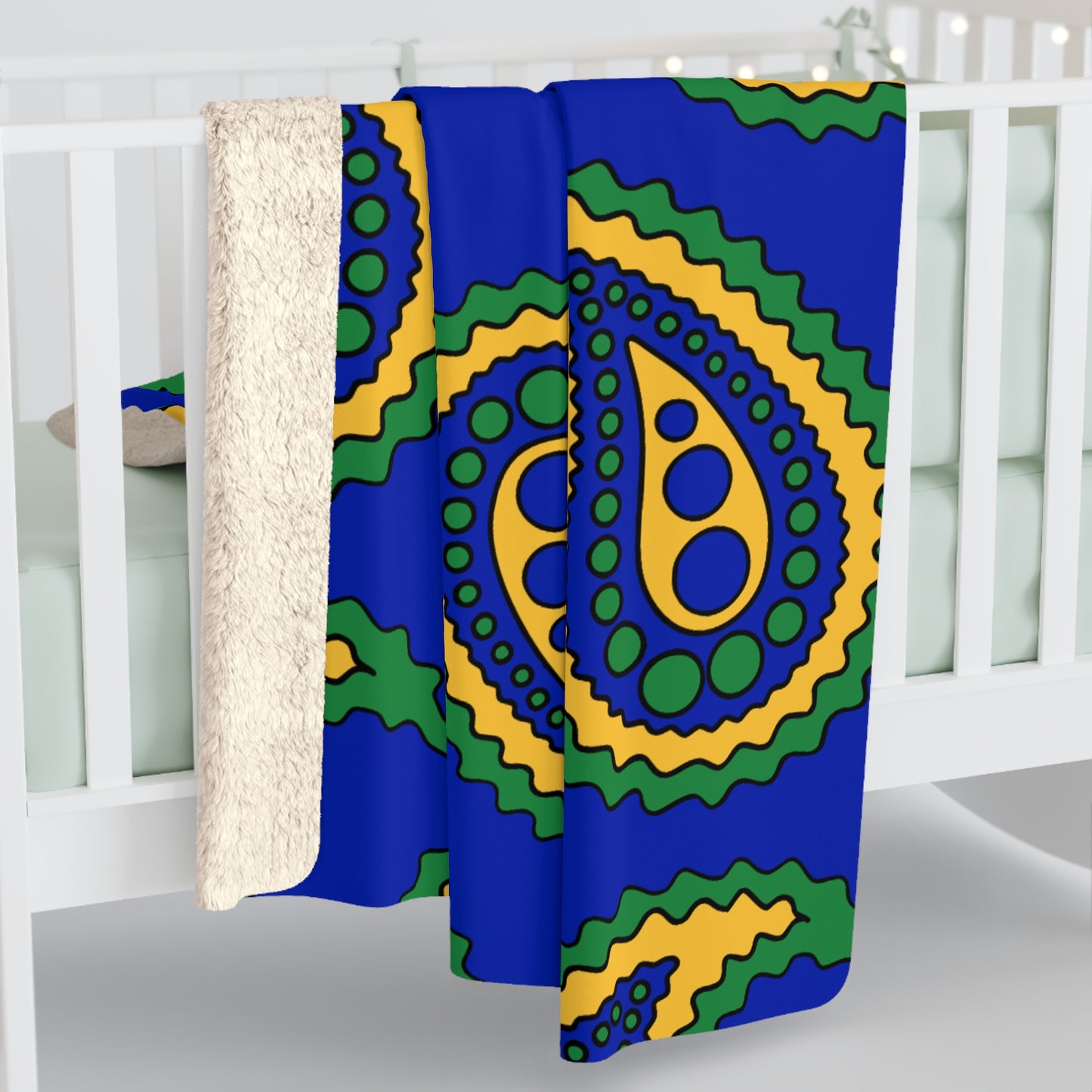 Christmas Island Retro Paisley Blanket Throw