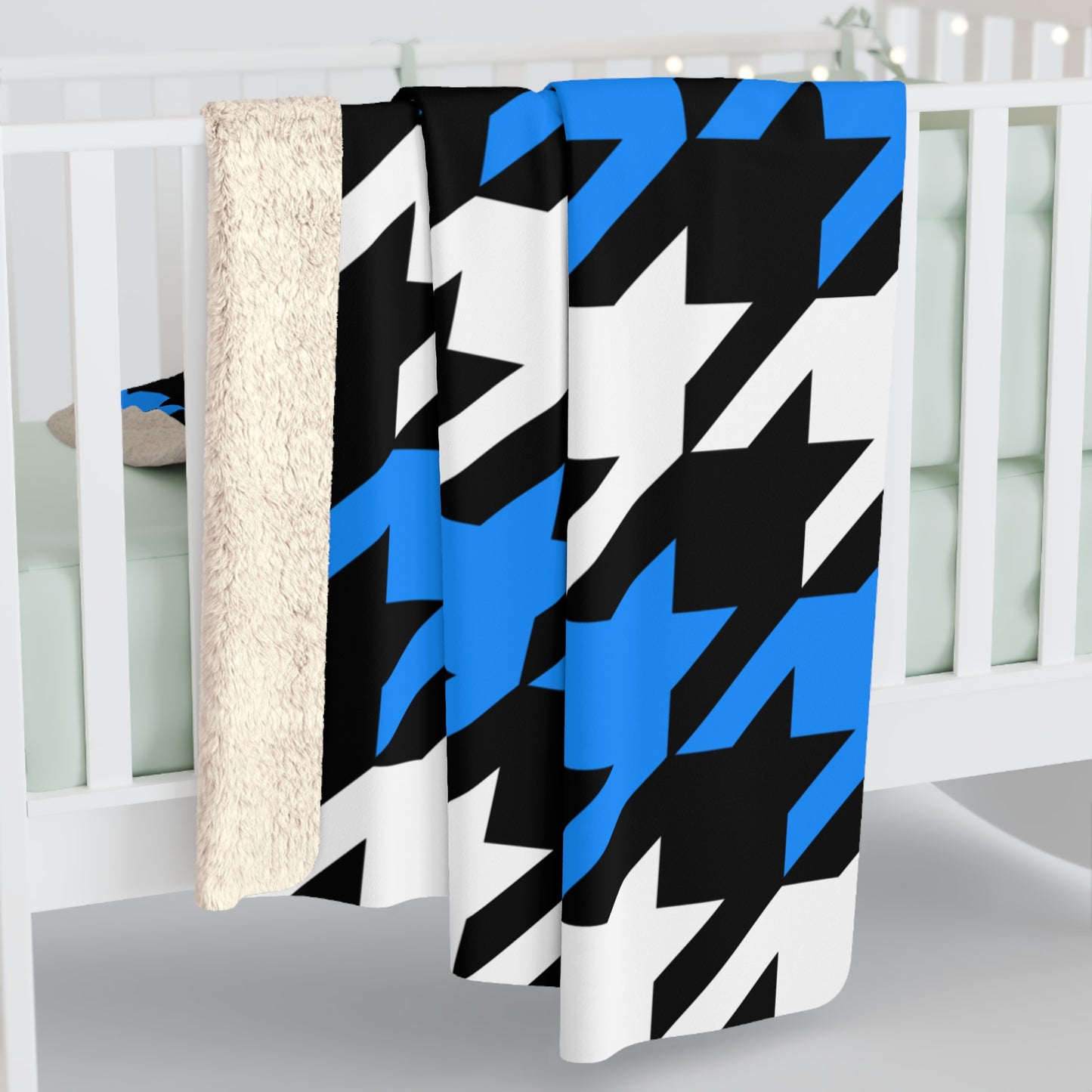 Estonia Retro Houndstooth Blanket Throw