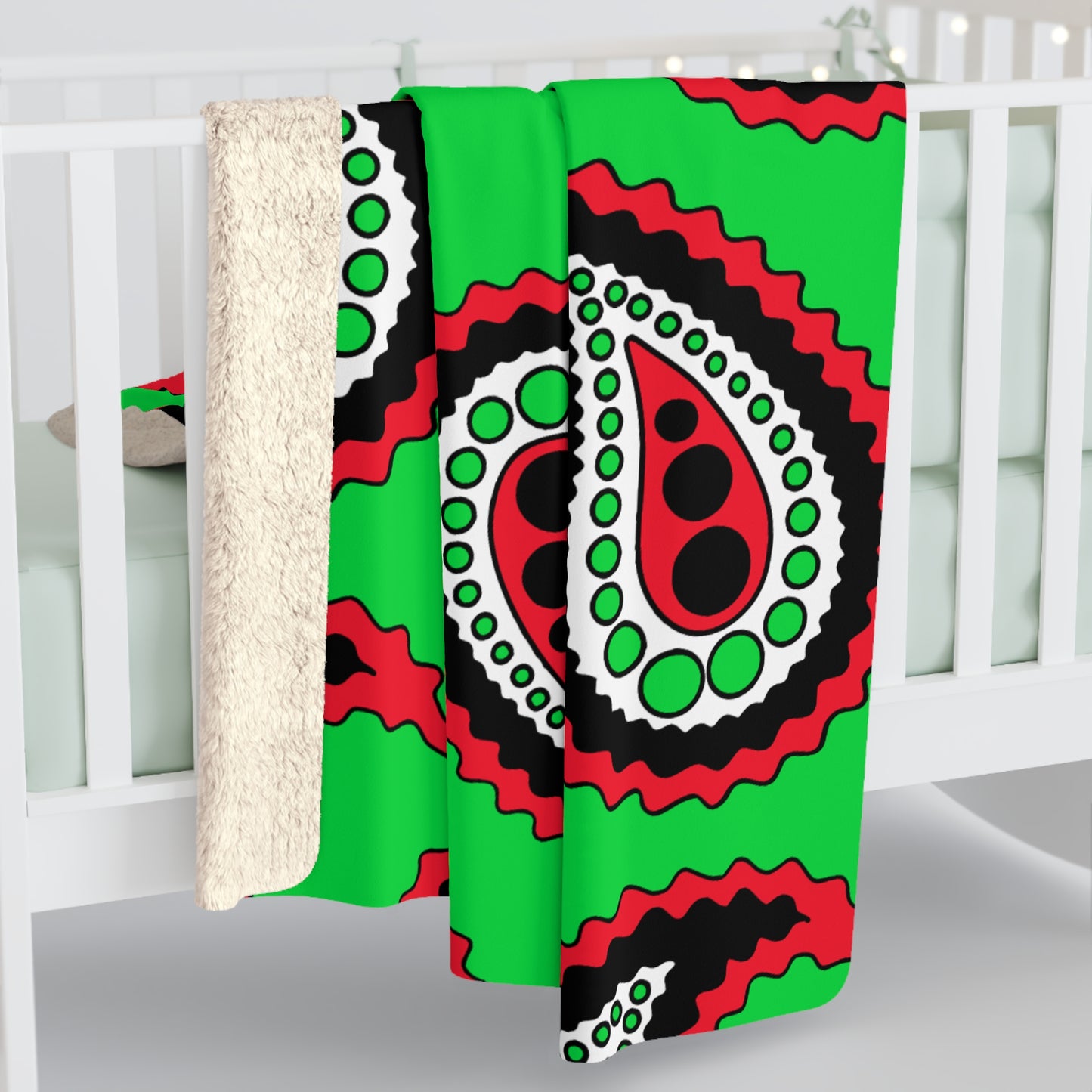 Kuwait Retro Paisley Blanket Throw