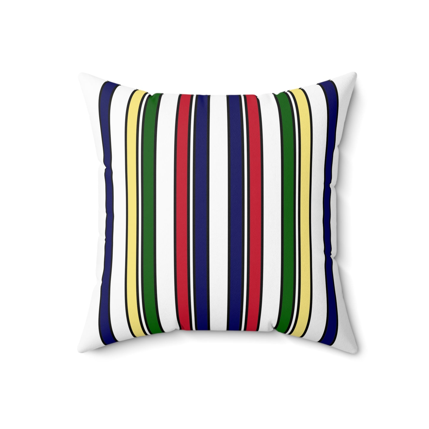 British Indian Ocean Territory Retro Stripes Cushion Pillow