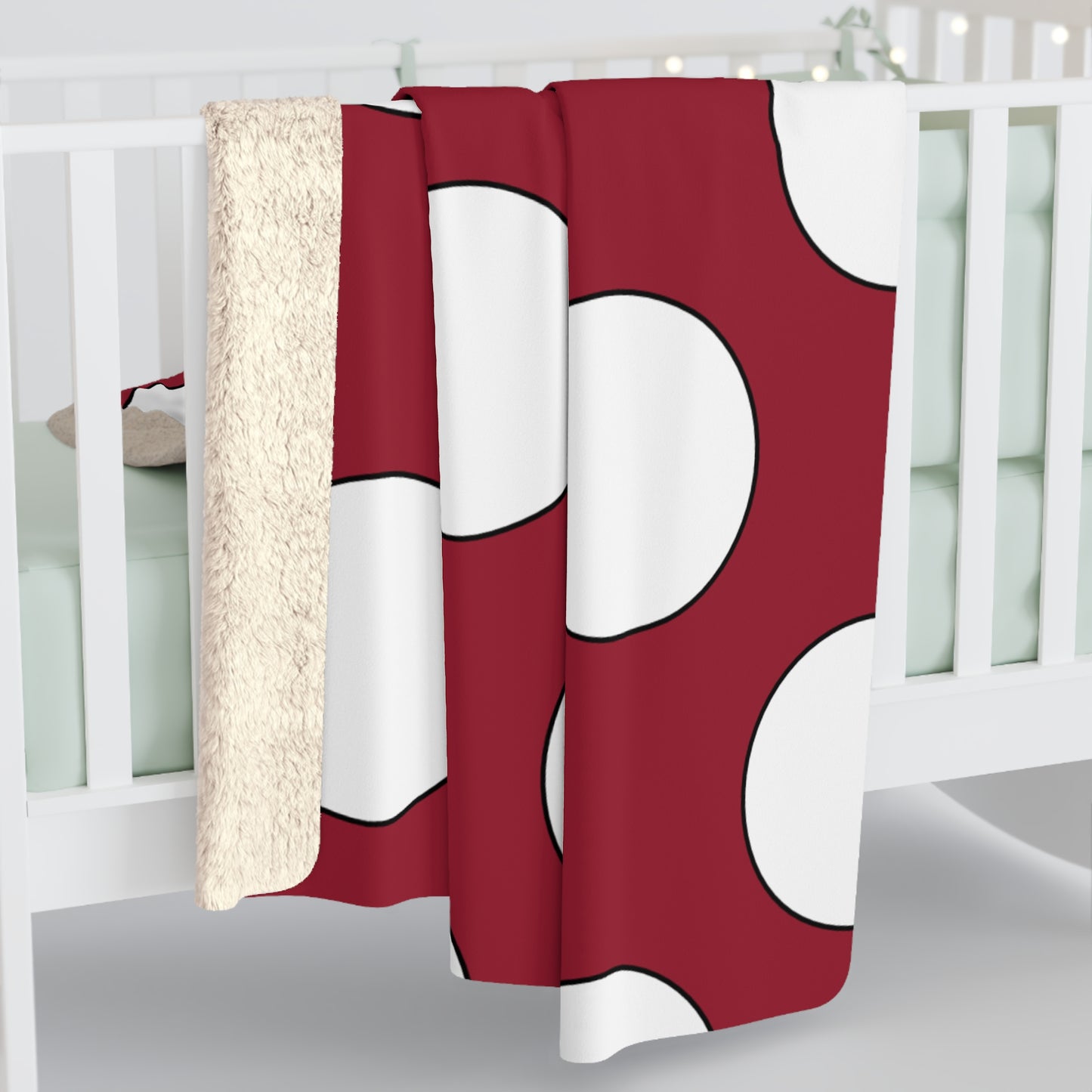 Latvia Retro Polka Dots Blanket Throw