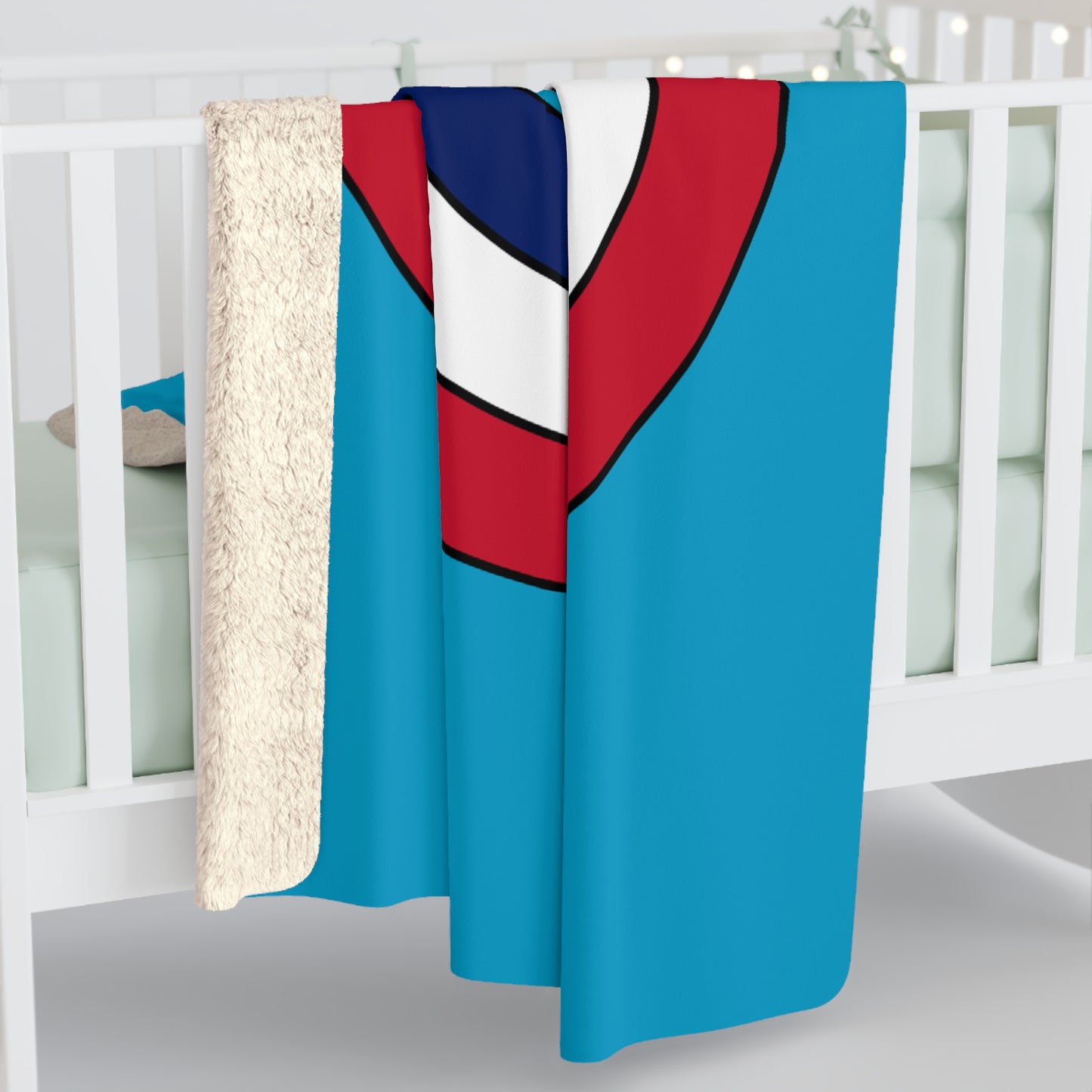 Tuvalu Retro Target Blanket Throw