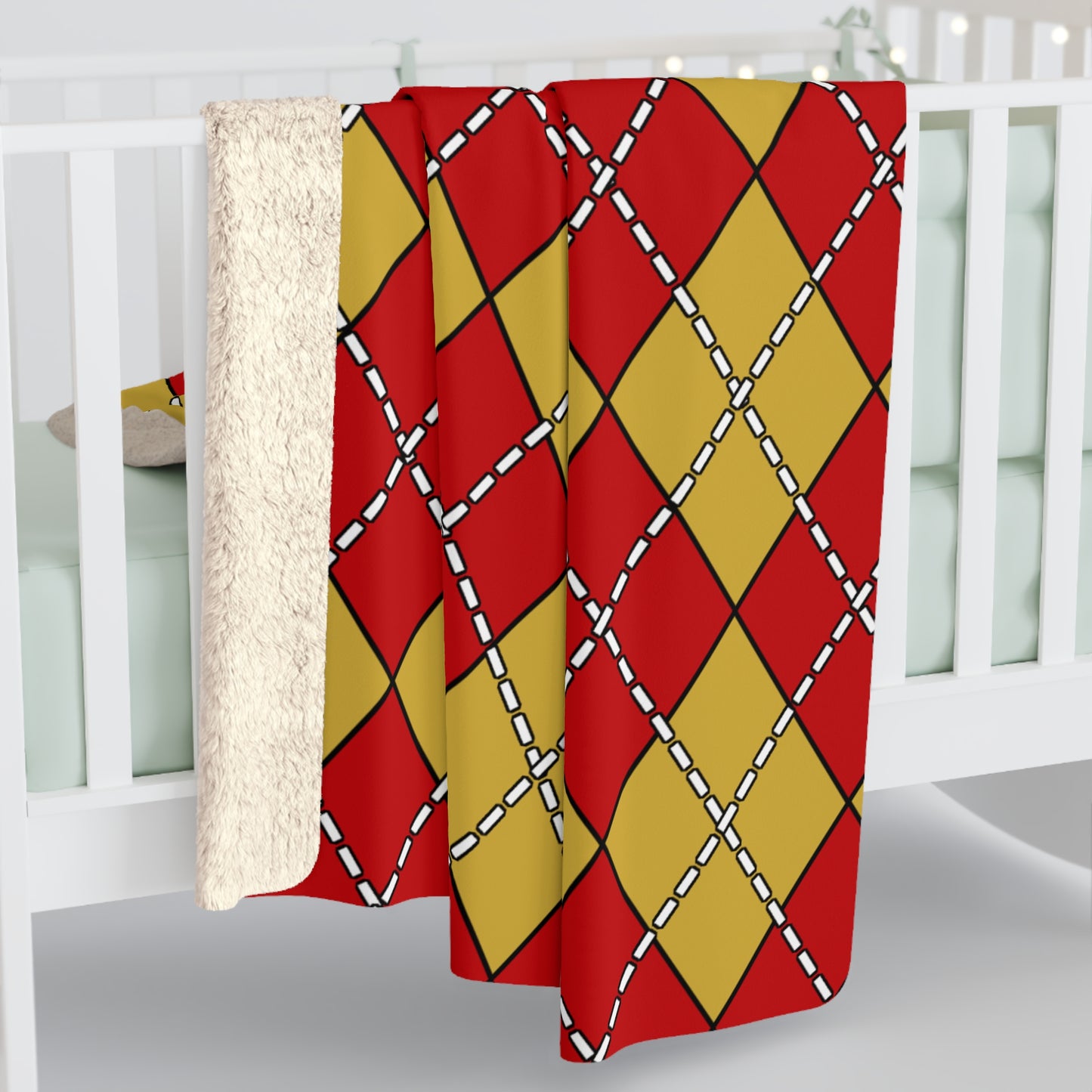 Montenegro Retro Argyle Blanket Throw