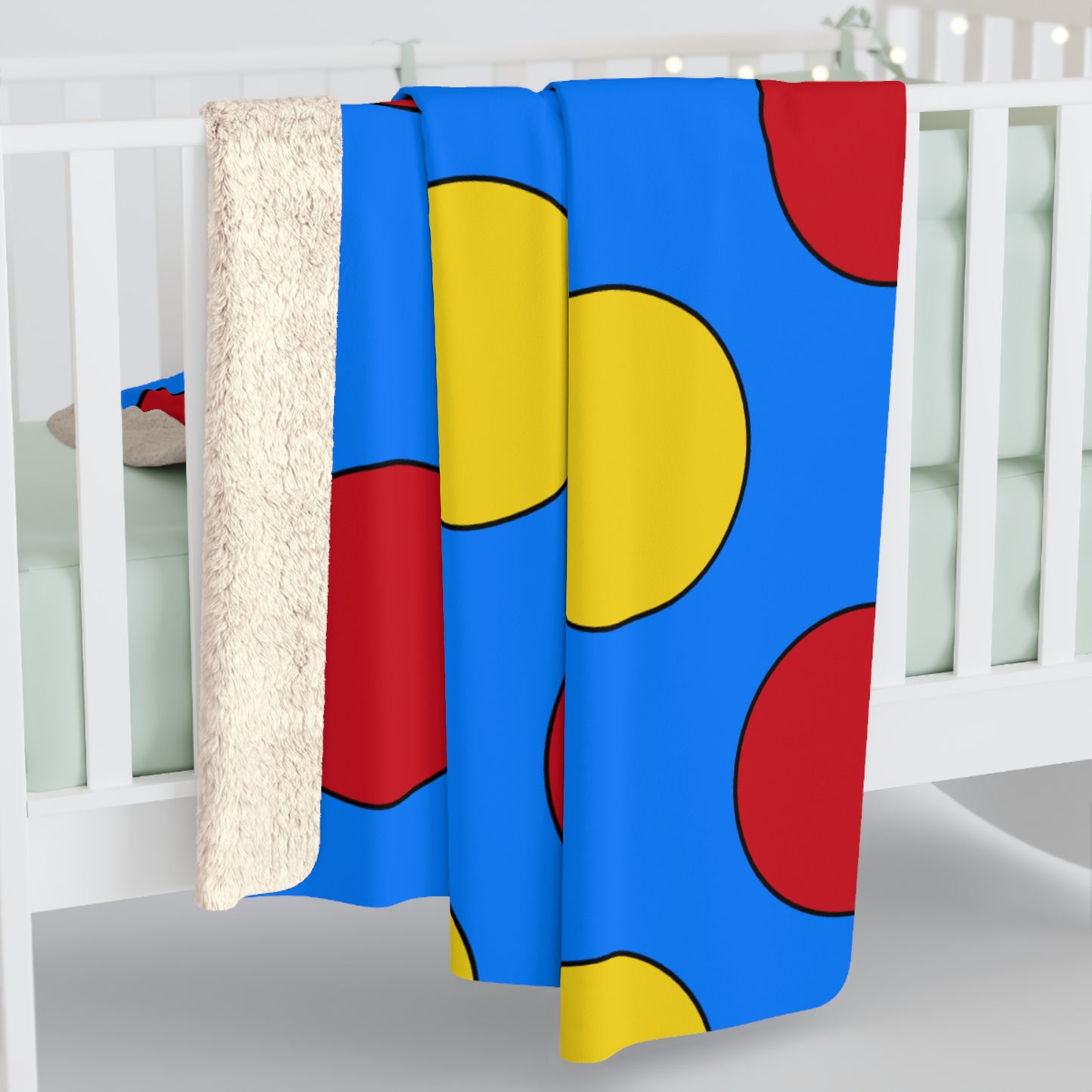 Democratic Republic of the Congo Retro Polka Dots Blanket Throw