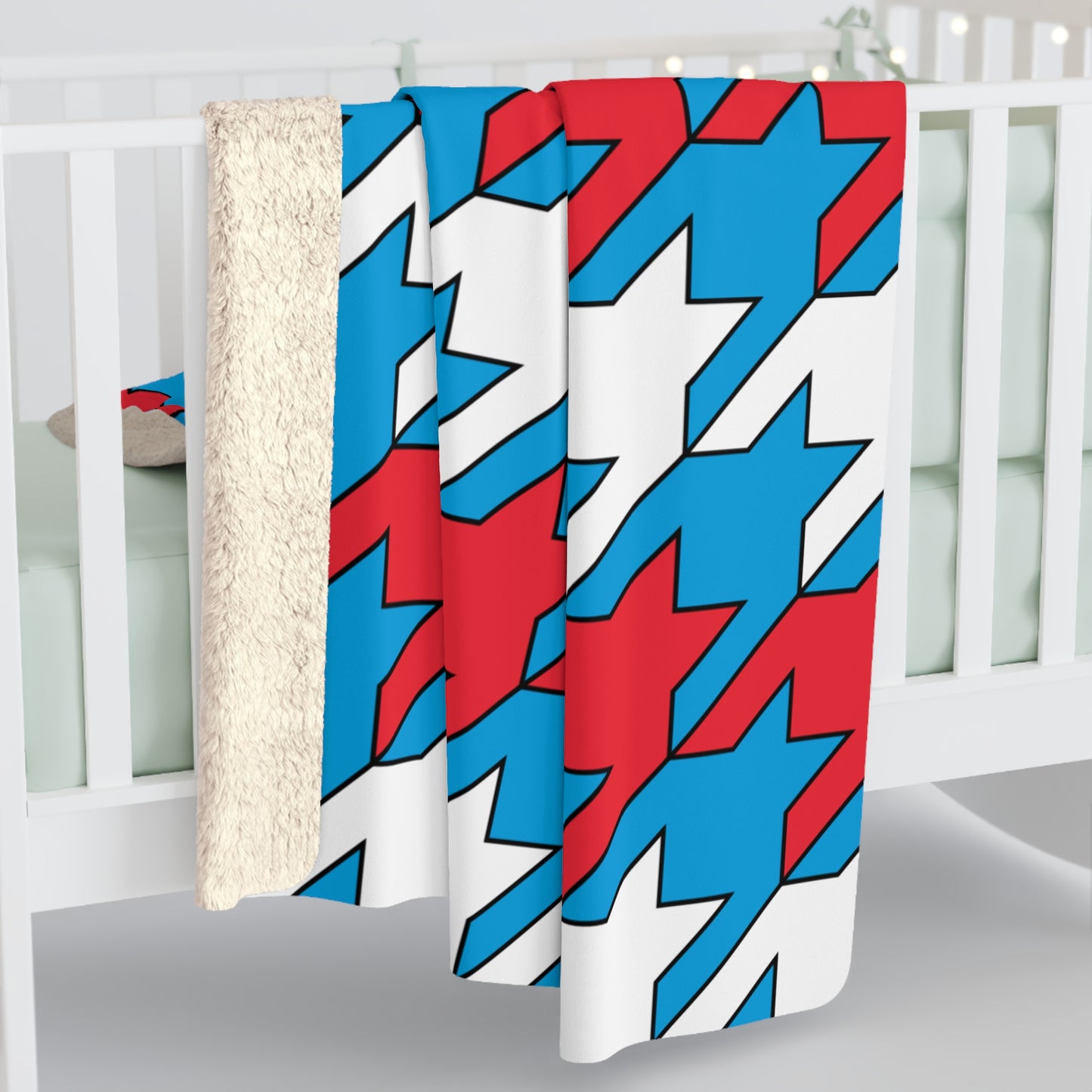 Luxembourg Retro Houndstooth Blanket Throw