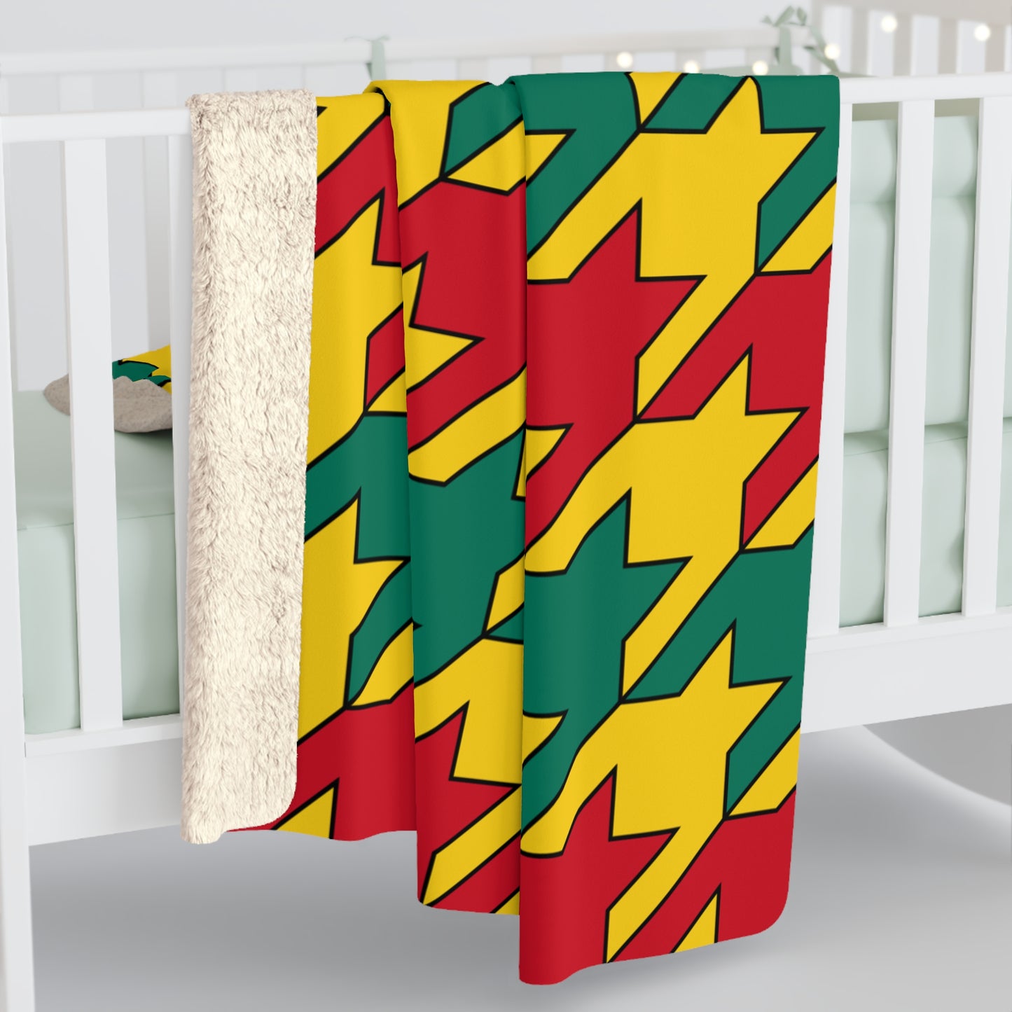 Cameroon Retro Houndstooth Blanket Throw