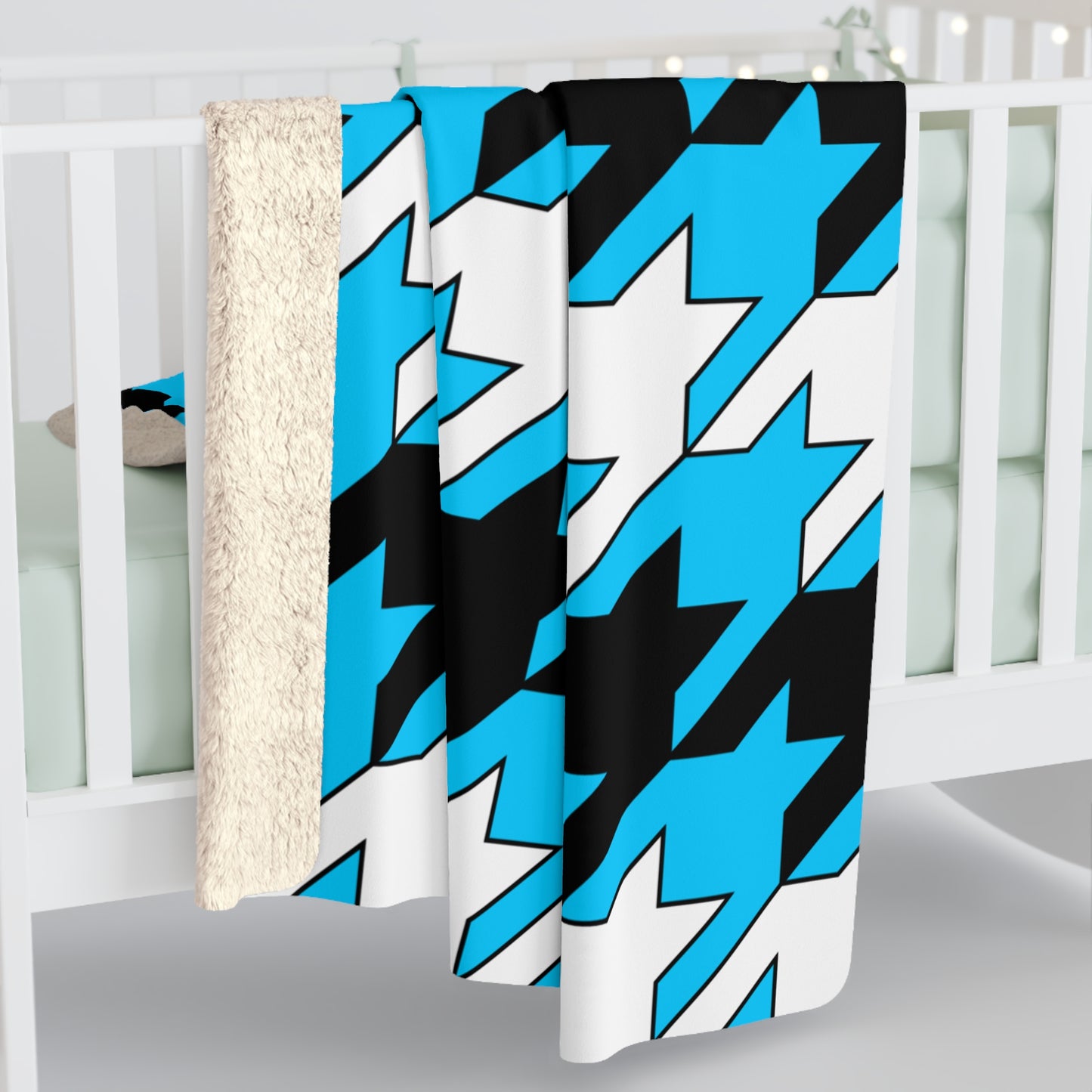 Botswana Retro Houndstooth Blanket Throw