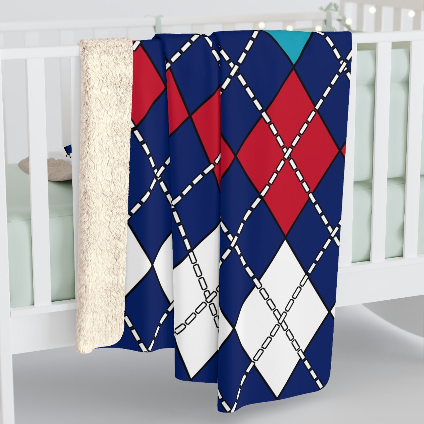 Montserrat Retro Argyle Blanket Throw