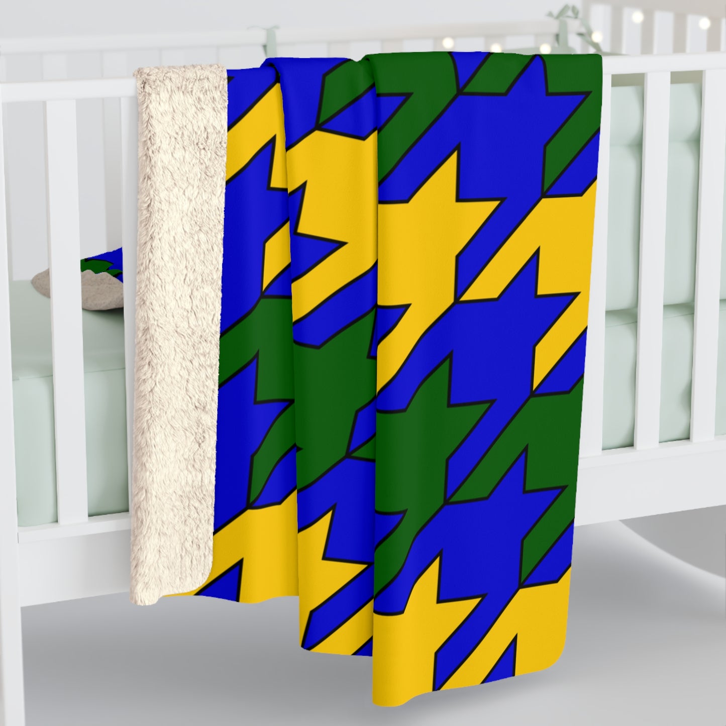 Solomon Islands Retro Houndstooth Blanket Throw