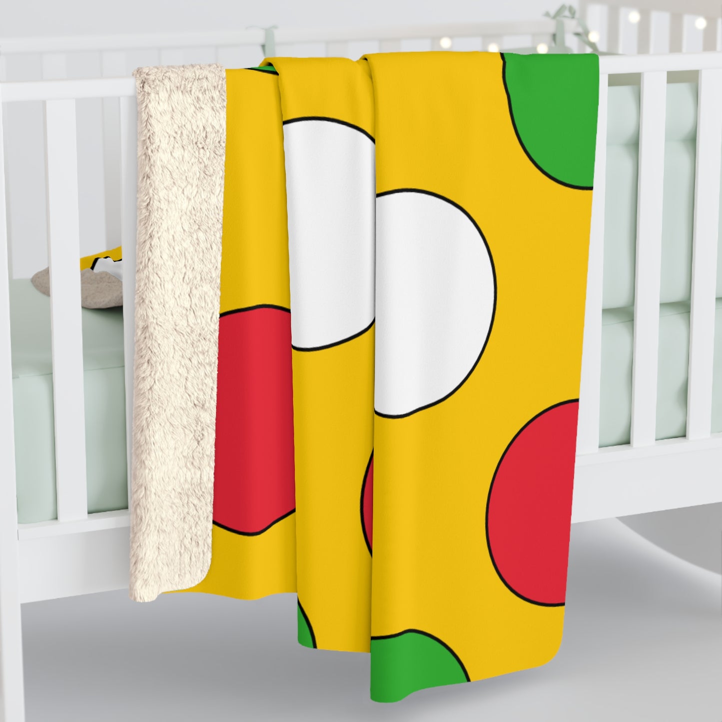 Myanmar Retro Polka Dots Blanket Throw