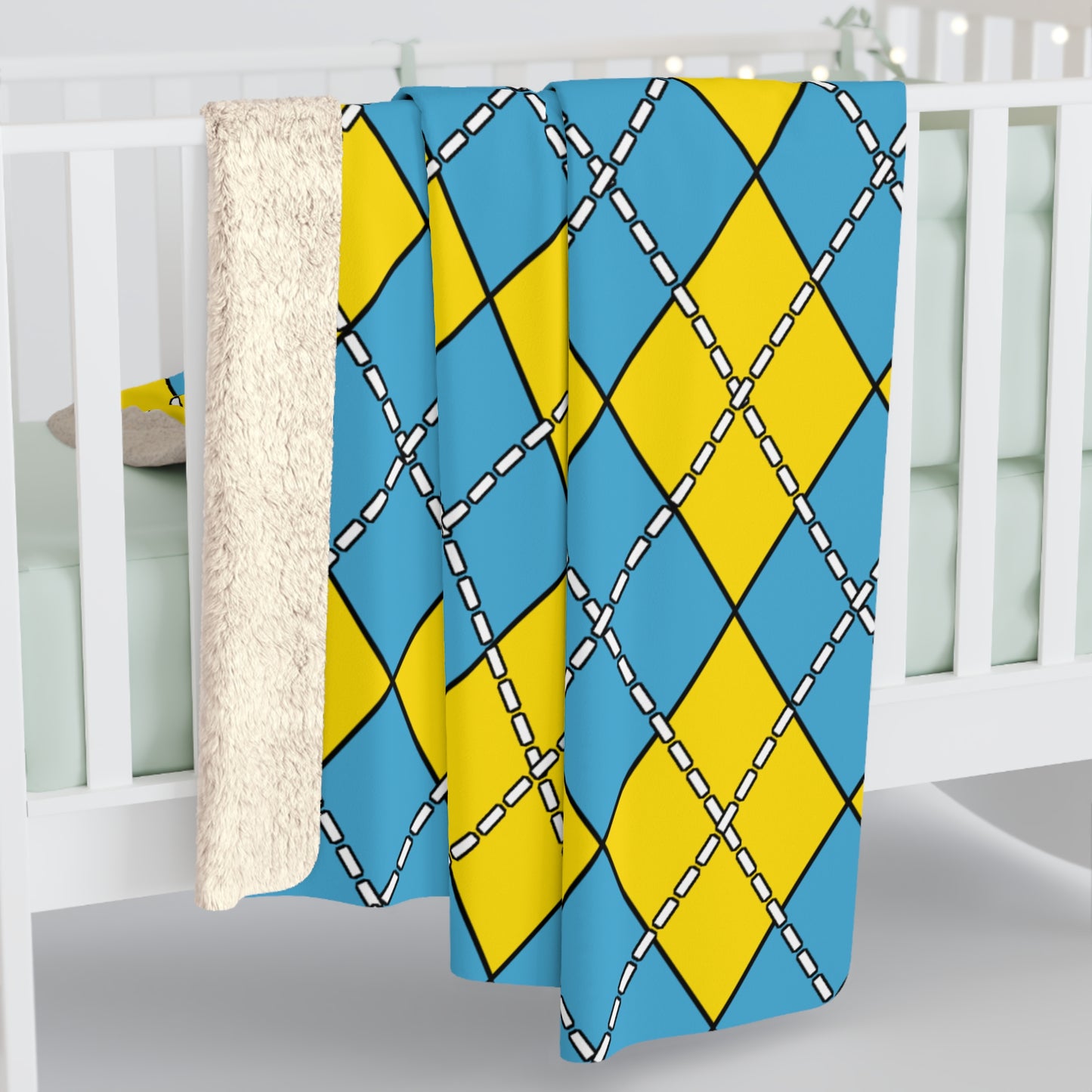 Palau Retro Argyle Blanket Throw