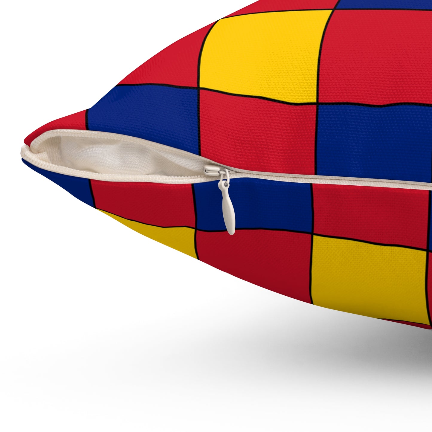 Venezuela Retro Check Cushion Pillow