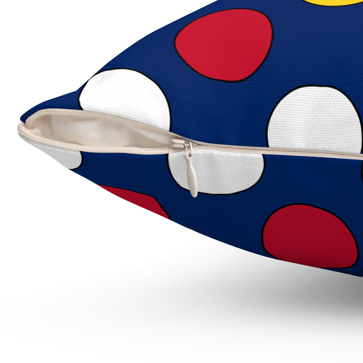 Turks And Caicos Islands Retro Polka Dots Cushion Pillow