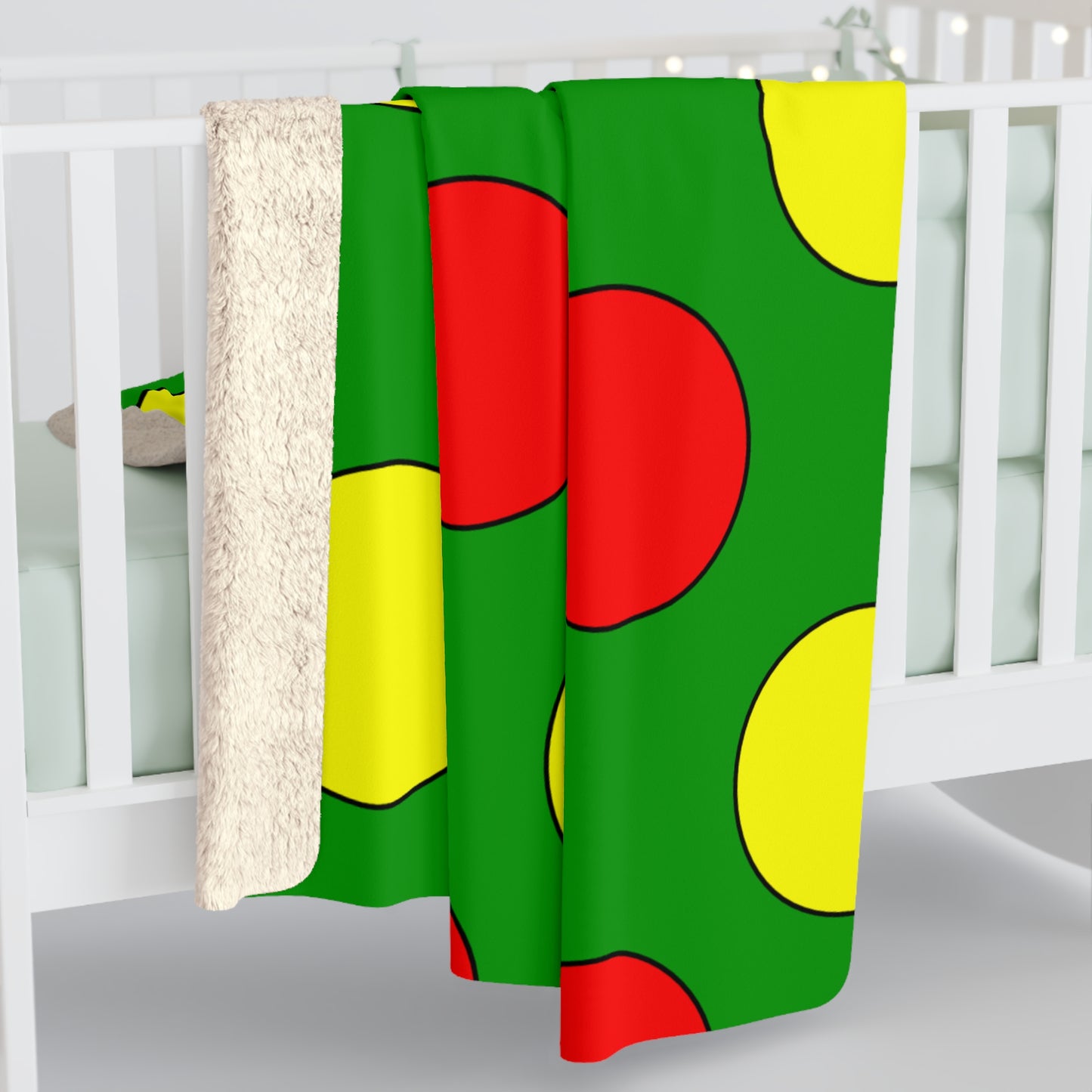 Guinea Retro Polka Dots Blanket Throw
