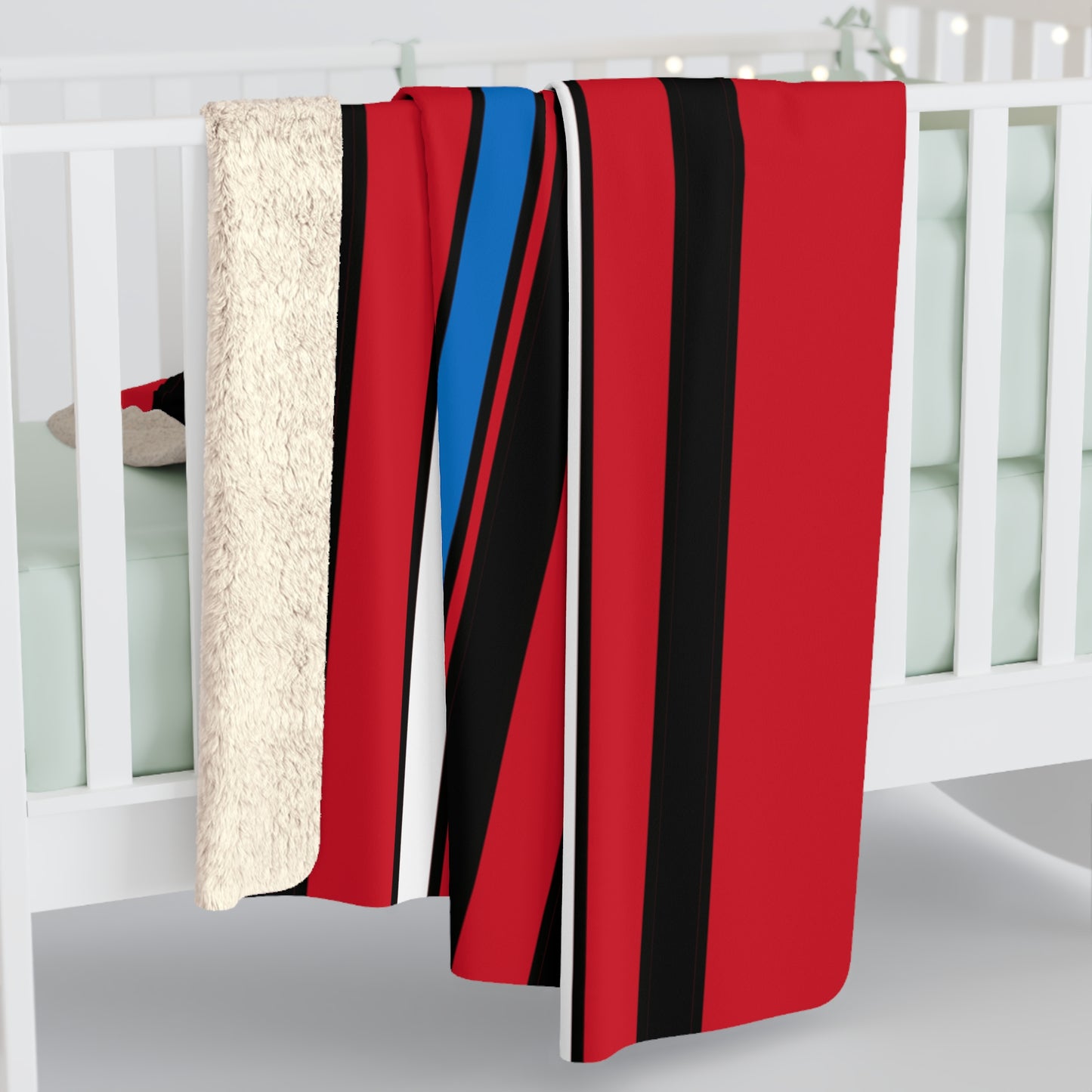 Antigua And Barbuda Retro Stripes Blanket Throw
