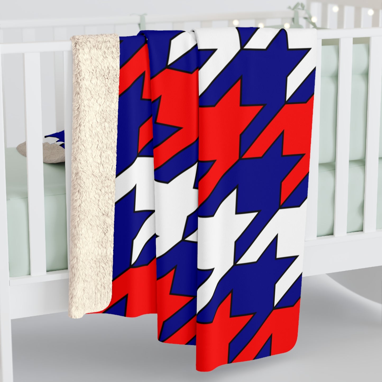 Heard Island And Mcdonald Islands Retro Houndstooth Blanket Throw
