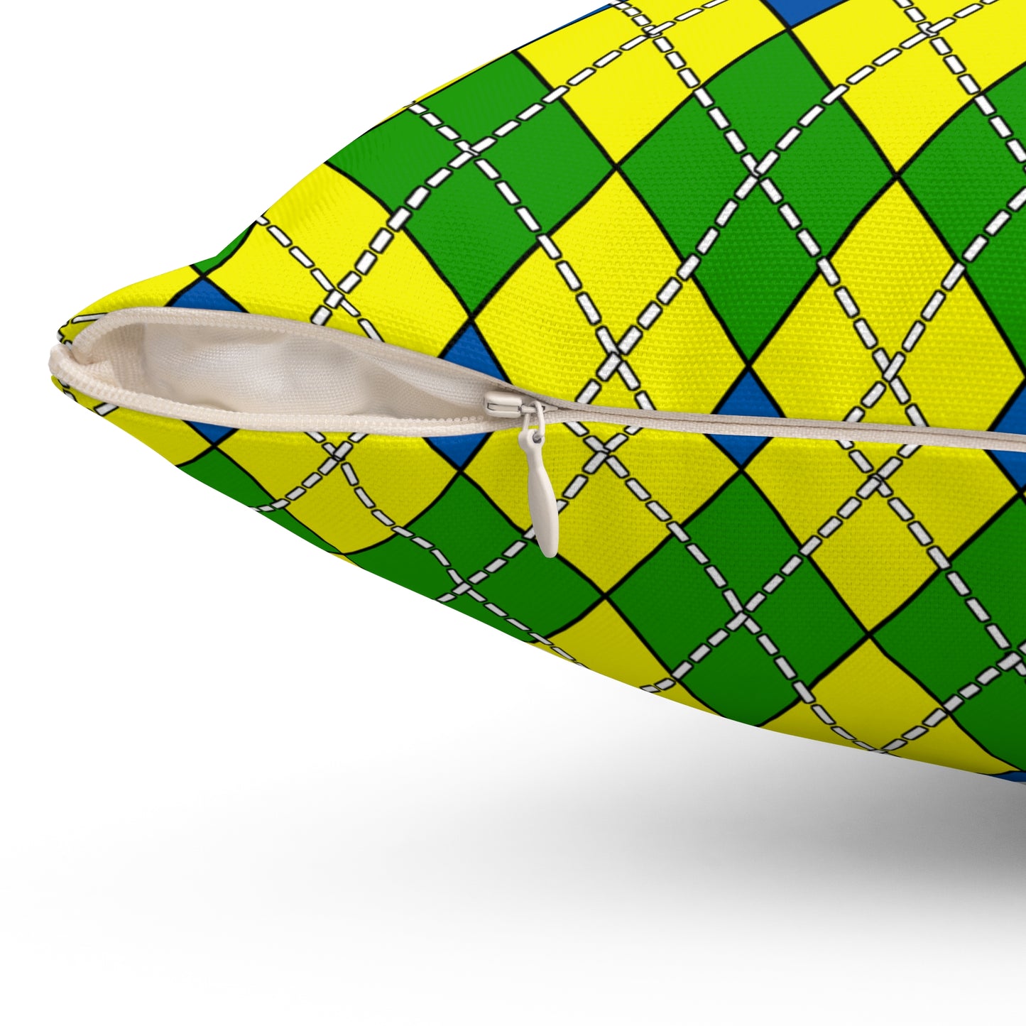 Saint Vincent And The Grenadines Retro Argyle Cushion Pillow