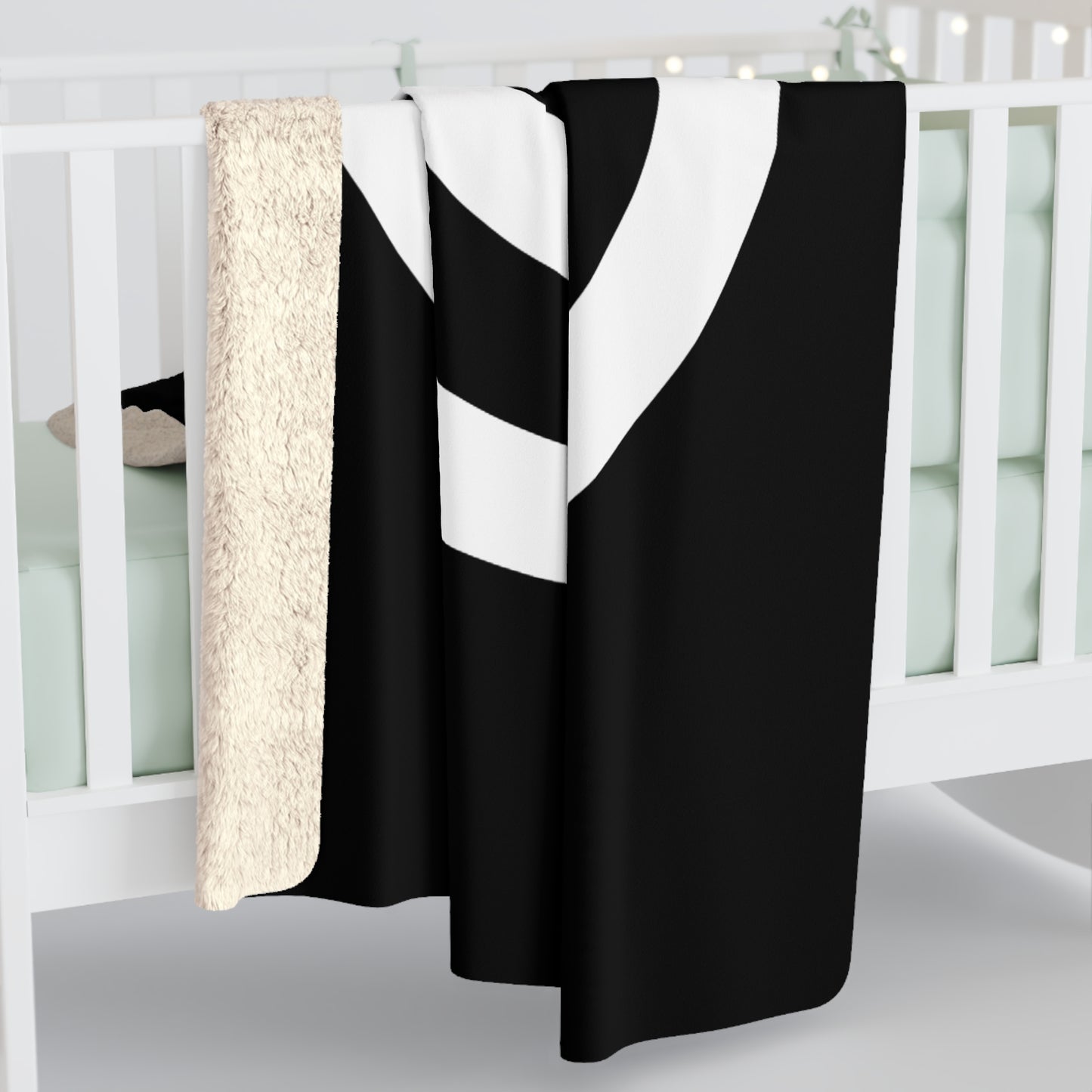 Black, White Retro Target Blanket Throw