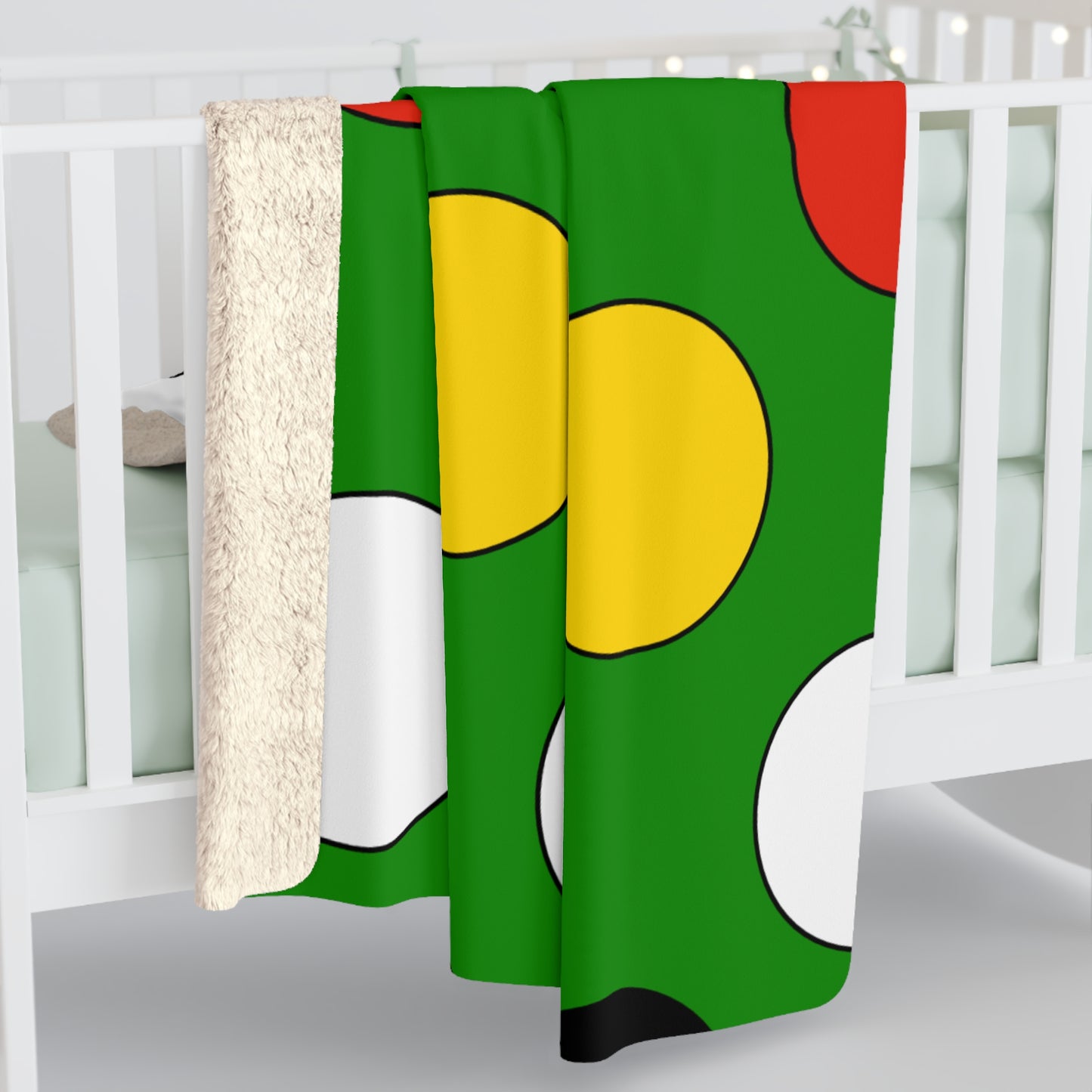 Dominica Retro Polka Dots Blanket Throw