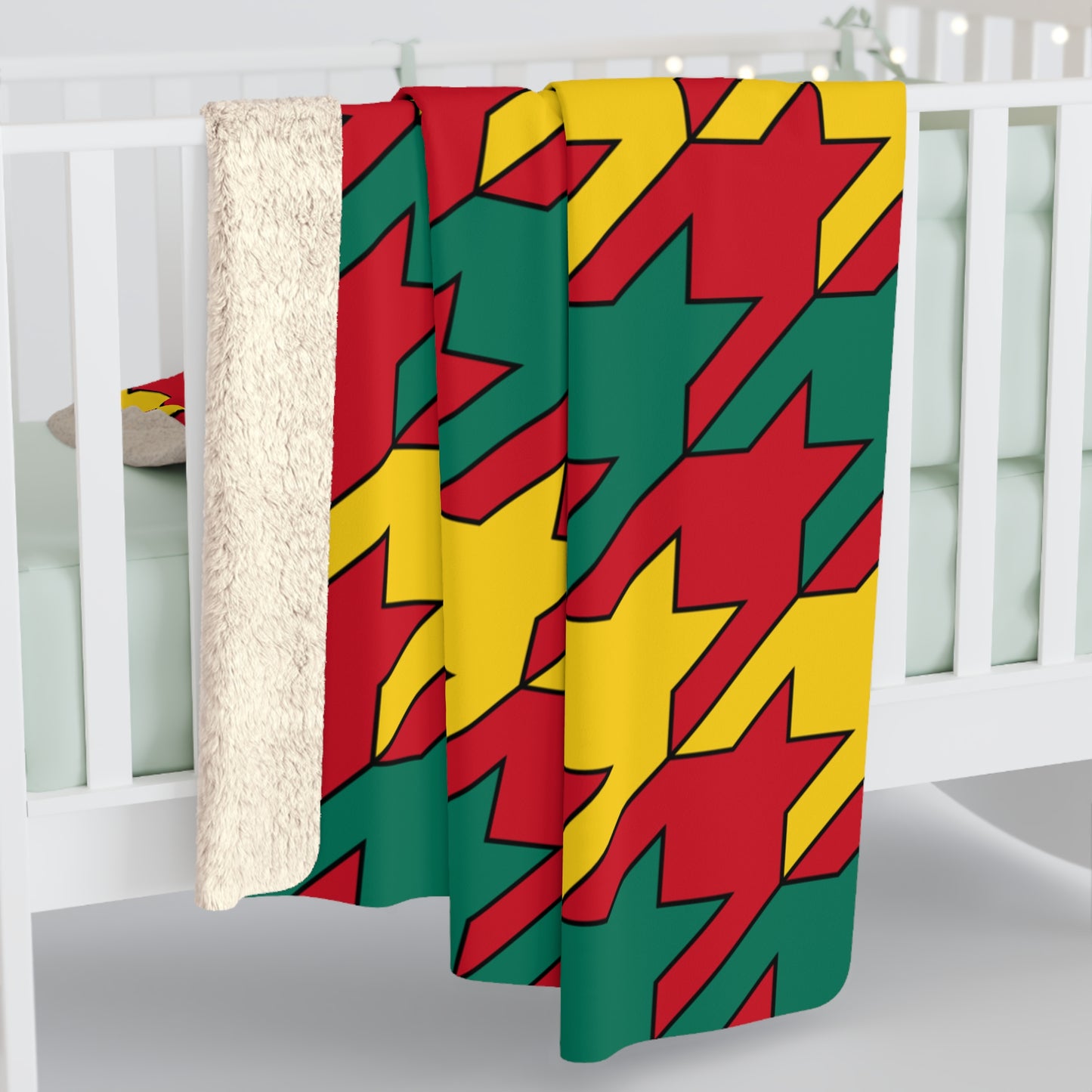 Grenada Retro Houndstooth Blanket Throw