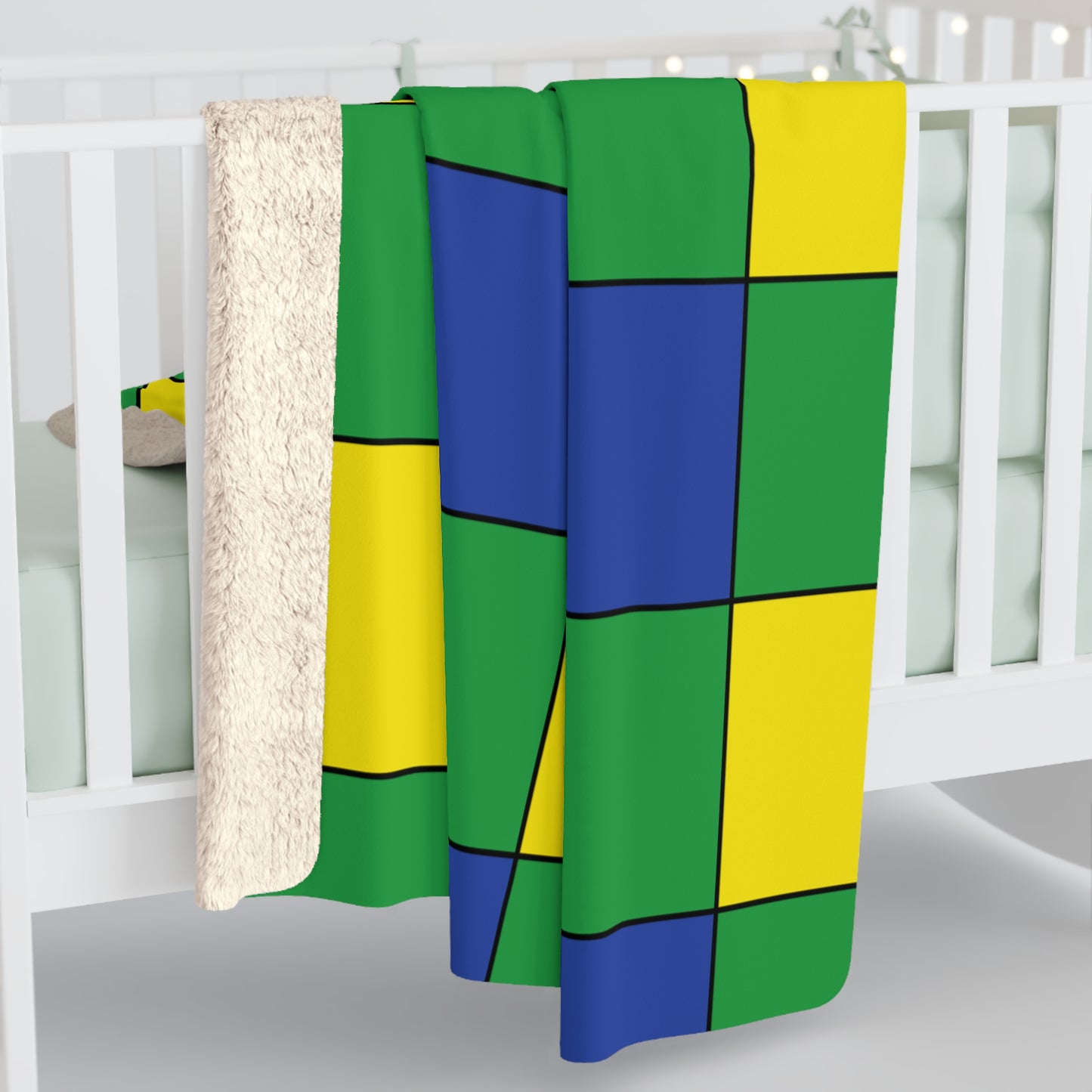 Brazil Retro Check Blanket Throw