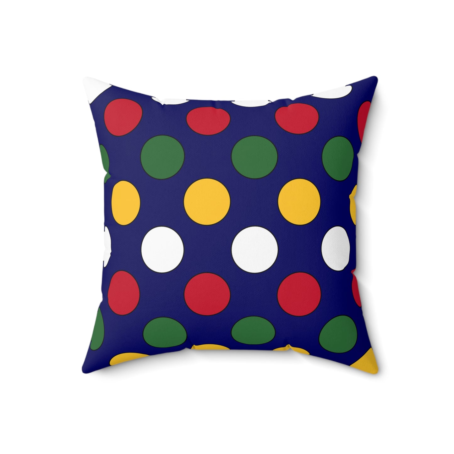 British Virgin Islands Retro Polka Dots Cushion Pillow