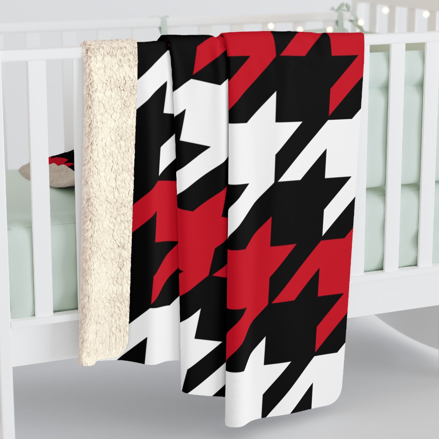 Iraq Retro Houndstooth Blanket Throw