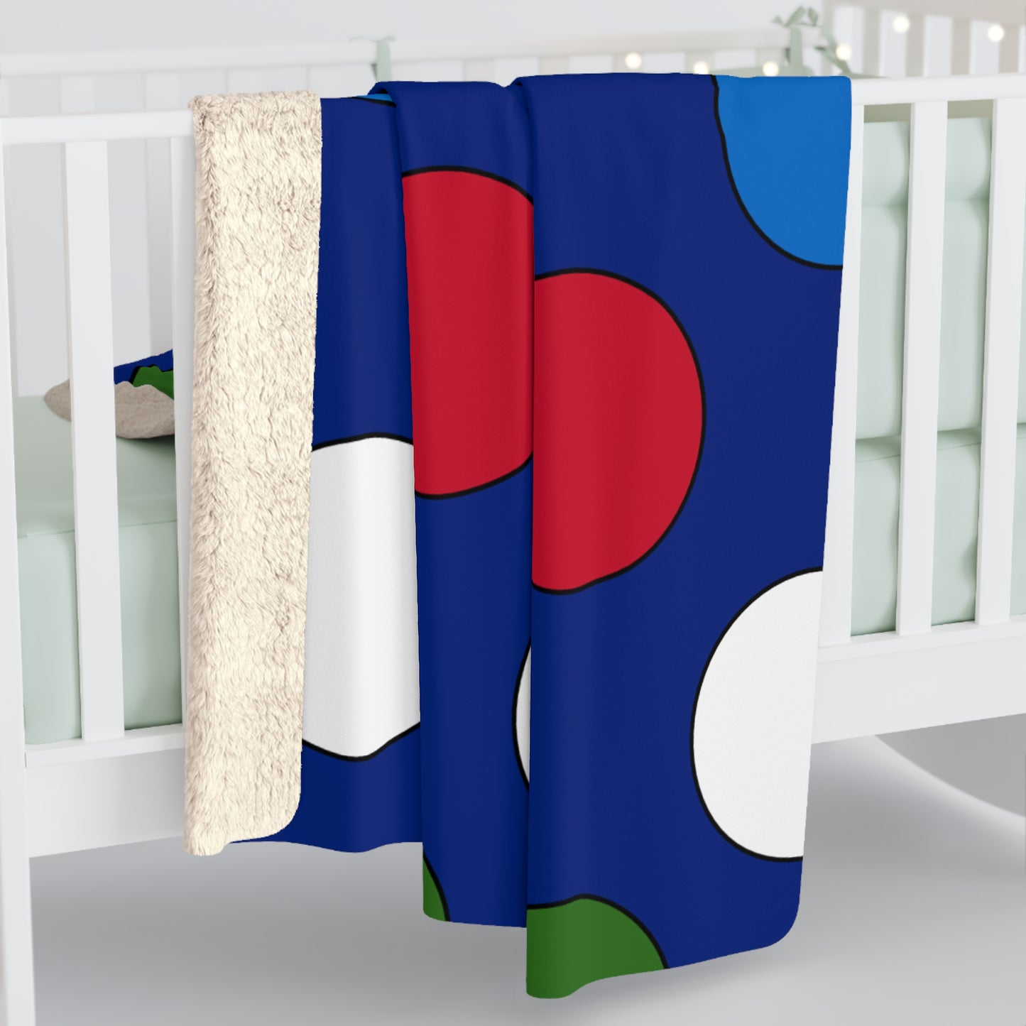 Pitcairn Retro Polka Dots Blanket Throw